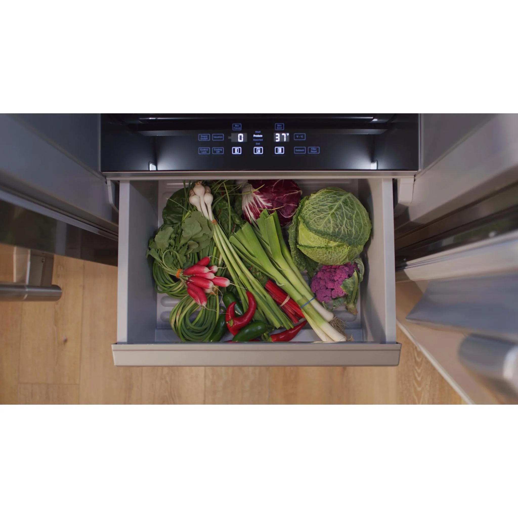 KitchenAid 30 Cu. Ft. 48" Built-In Side-by-Side Refrigerator with Platinum Interior - Juniper (KBSN748SJP) - Image 6