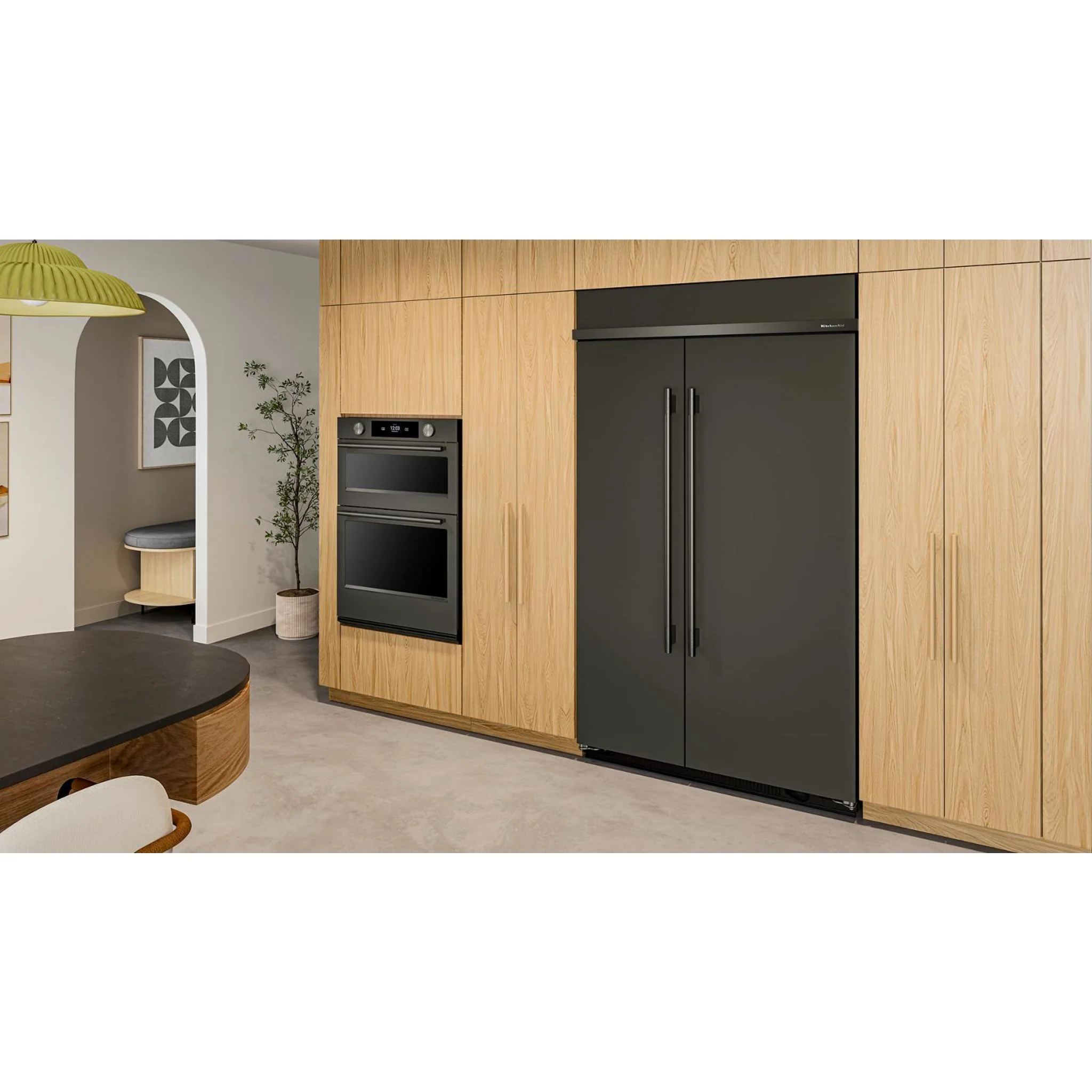 KitchenAid 30 Cu. Ft. 48" Built-In Side-by-Side Refrigerator with Platinum Interior - Black Ore (KBSN748SBE) - Image 14