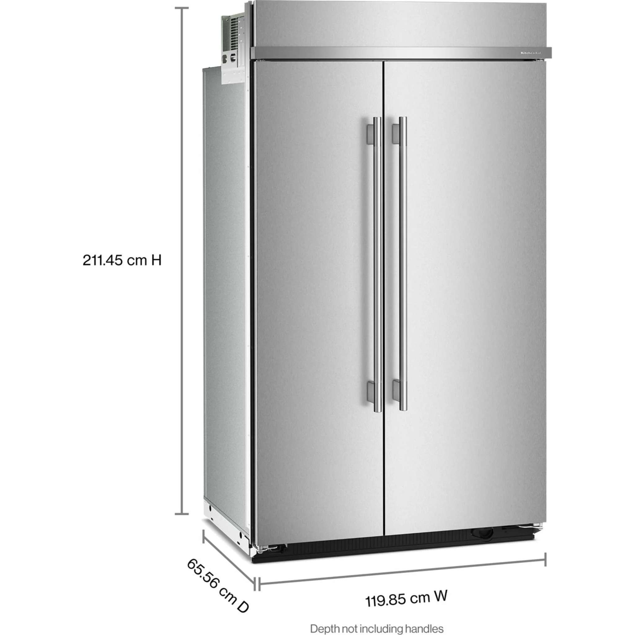 KitchenAid 30 Cu. Ft. 48" Built-In Side-by-Side Refrigerator with Platinum Interior - Stainless Steel with PrintShield™ Finish (KBSN748SPS) - Image 14