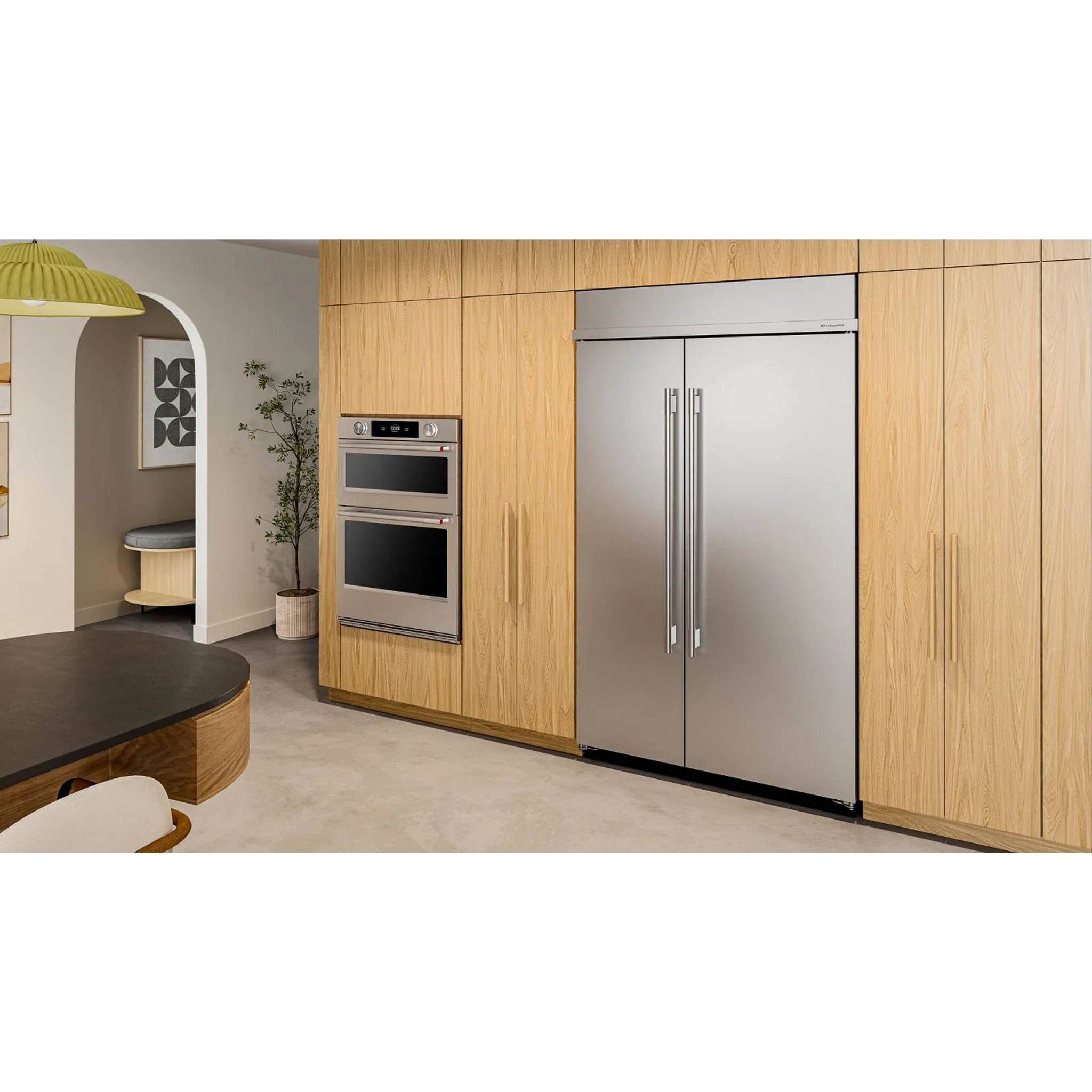 KitchenAid 30 Cu. Ft. 48" Built-In Side-by-Side Refrigerator with Platinum Interior - Stainless Steel with PrintShield™ Finish (KBSN748SPS) - Image 16
