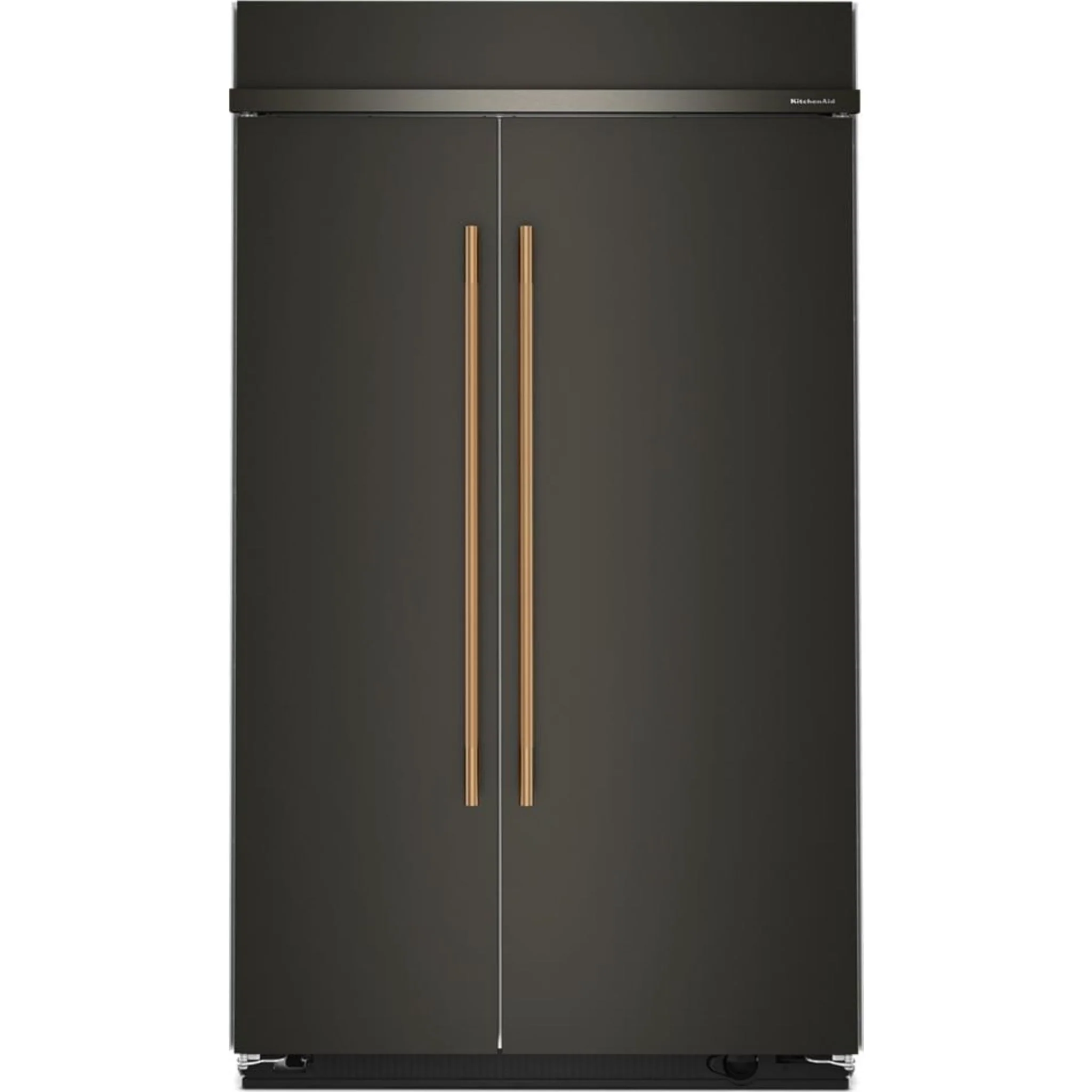 KitchenAid 30 Cu. Ft. 48" Built-In Side-by-Side Refrigerator with Platinum Interior - Black Ore (KBSN748SBE) - Image 3