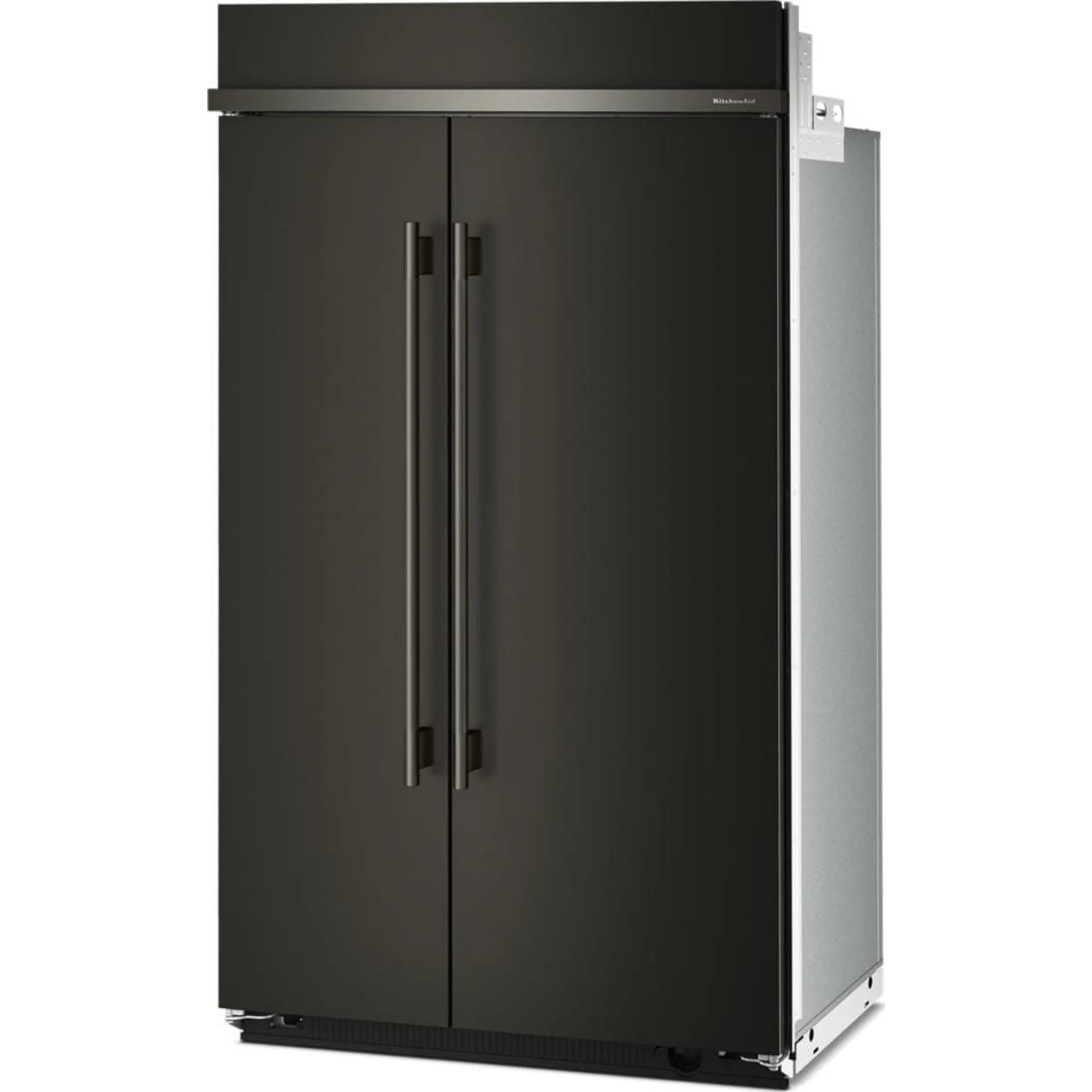 KitchenAid 30 Cu. Ft. 48" Built-In Side-by-Side Refrigerator with Platinum Interior - Black Ore (KBSN748SBE) - Image 9
