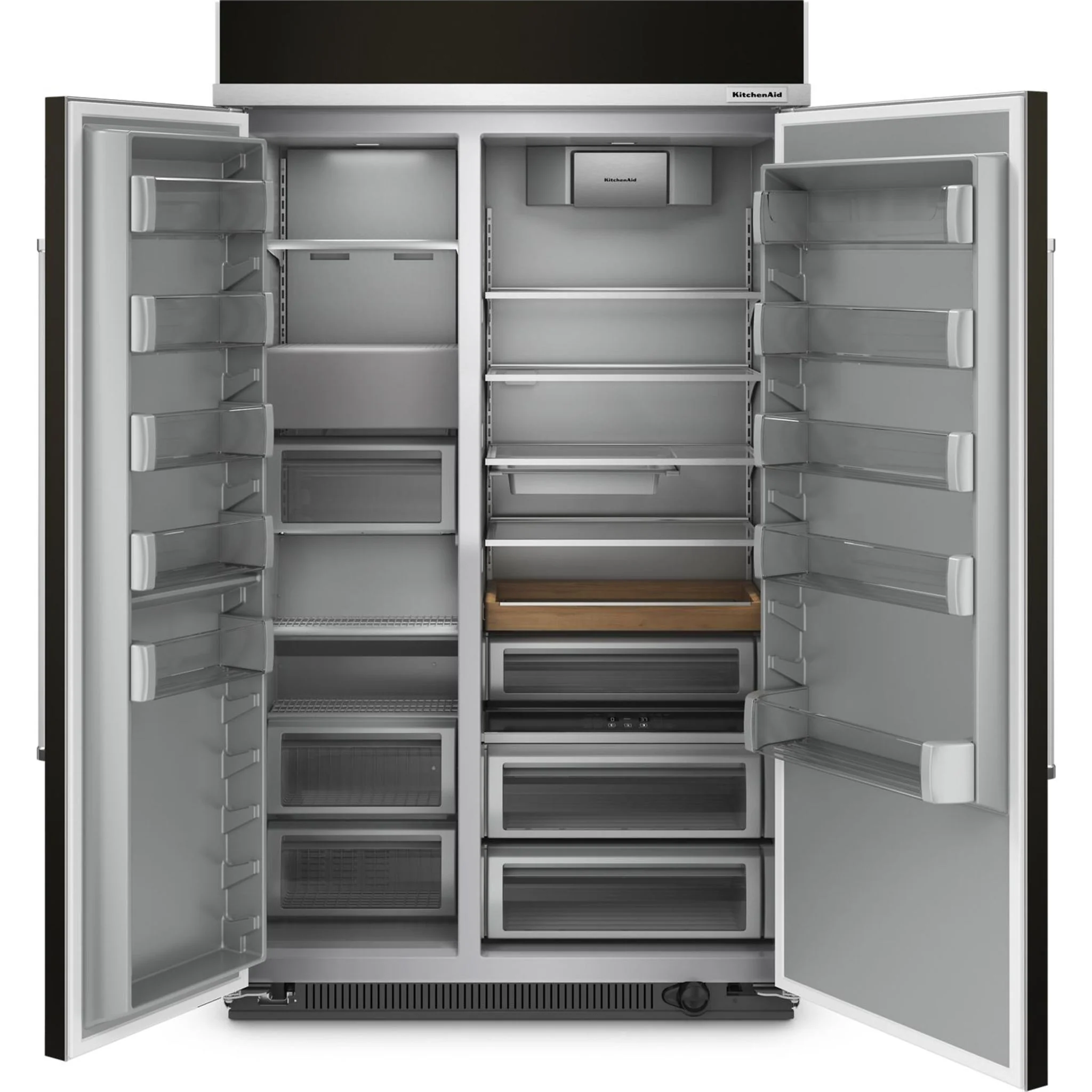 KitchenAid 30 cu.ft. 48" Built-In Side-by-Side Refrigerator with PrintShield Finish - Black Stainless Steel with PrintShield™ Finish (KBSN708MBS) - Image 20