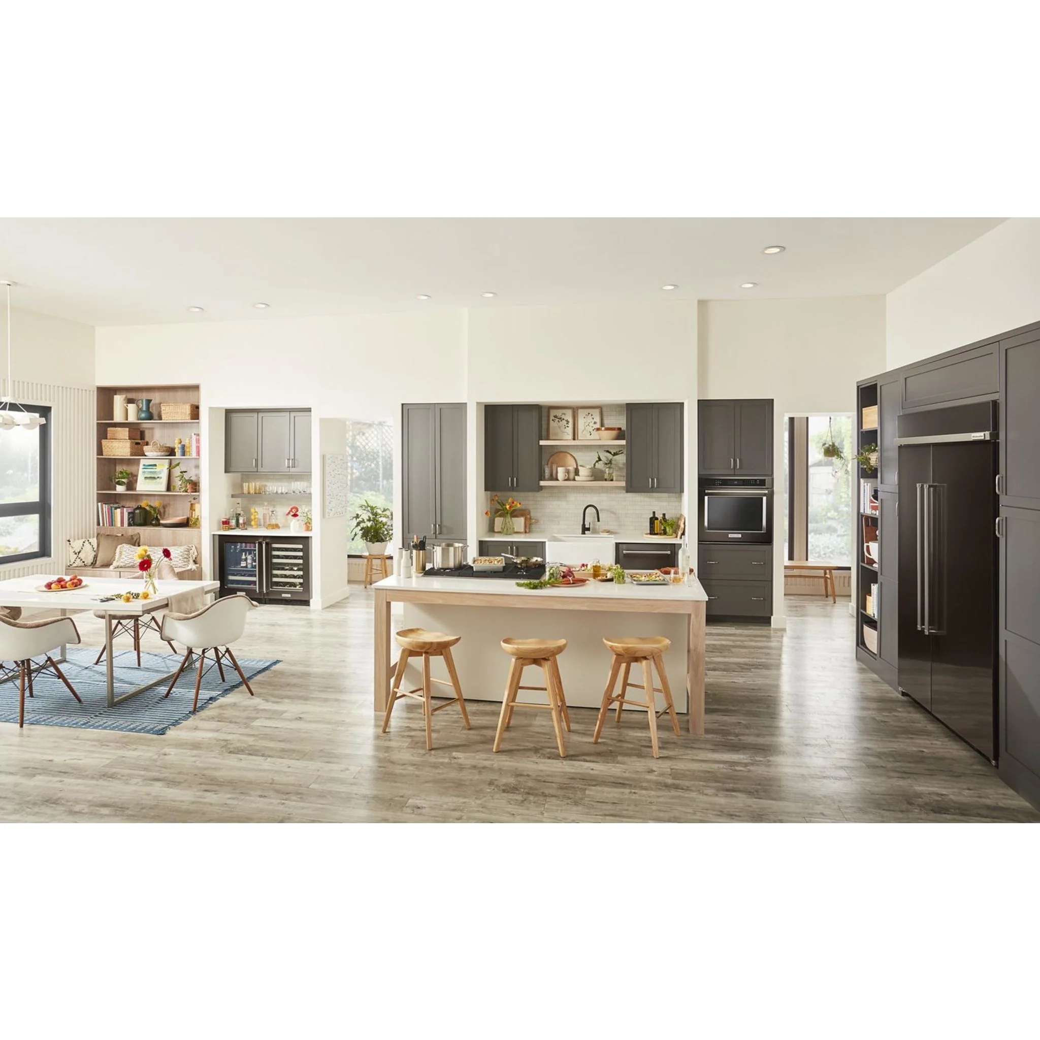 KitchenAid 30 cu.ft. 48" Built-In Side-by-Side Refrigerator with PrintShield Finish - Black Stainless Steel with PrintShield™ Finish (KBSN708MBS) - Image 35