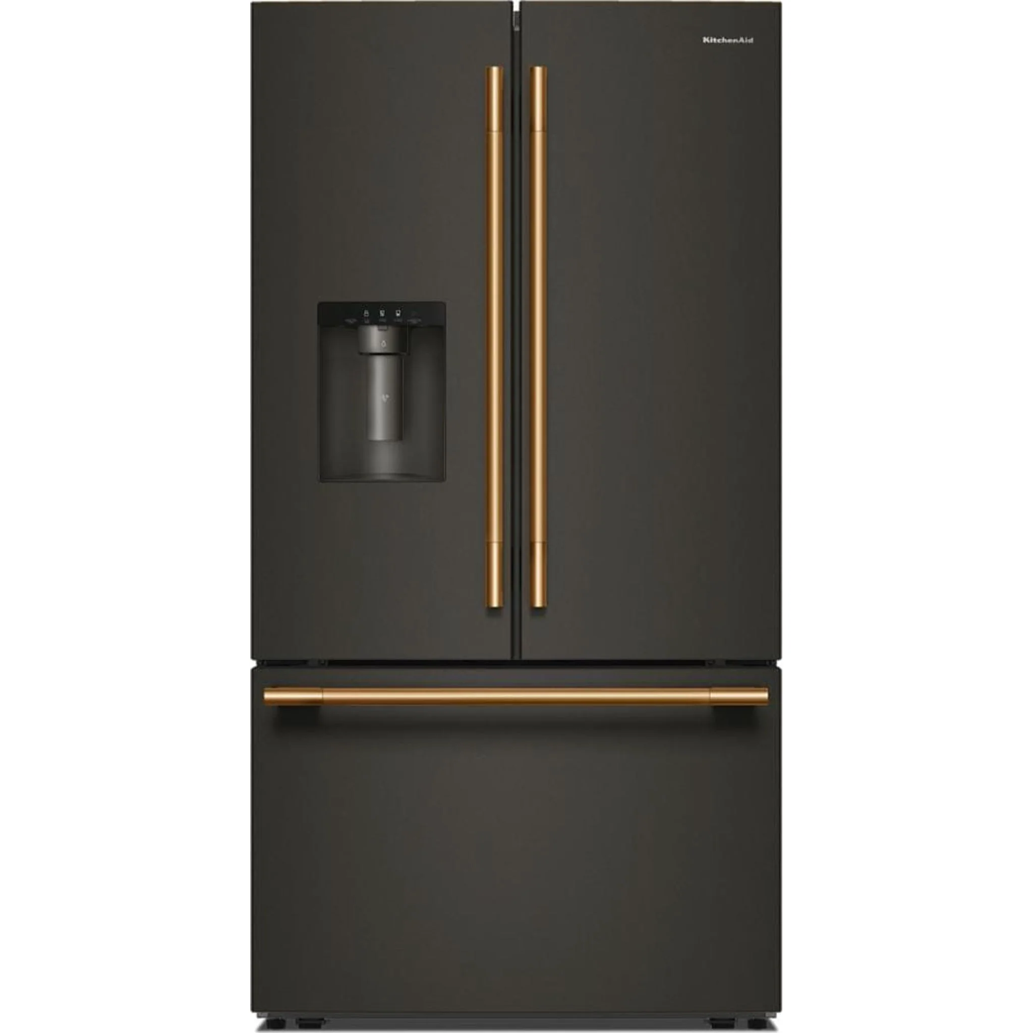 KitchenAid 30 cu. ft. French Door Refrigerator with Exterior Water and Ice - Black Ore (KRFF436SBE) - Image 11