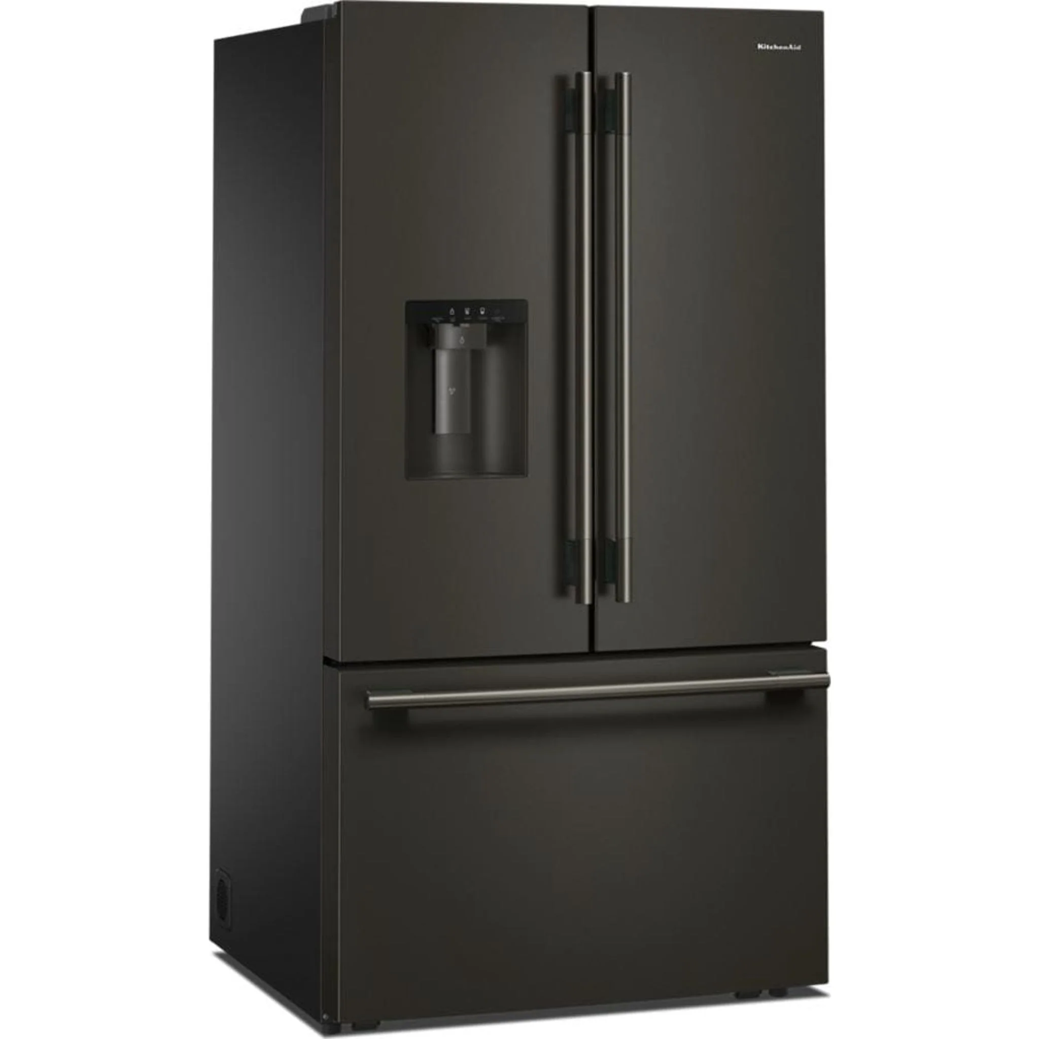 KitchenAid 30 cu. ft. French Door Refrigerator with Exterior Water and Ice - Black Ore (KRFF436SBE) - Image 3