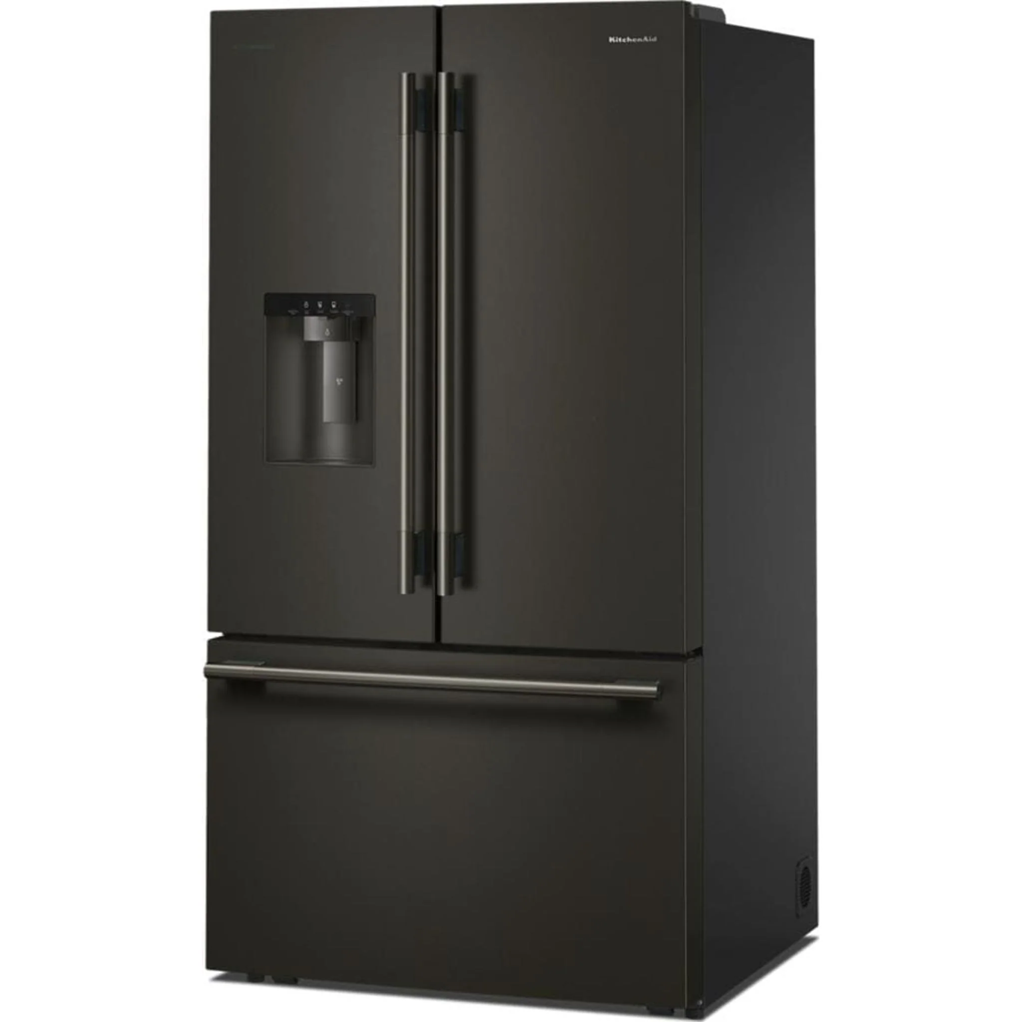 KitchenAid 30 cu. ft. French Door Refrigerator with Exterior Water and Ice - Black Ore (KRFF436SBE) - Image 7
