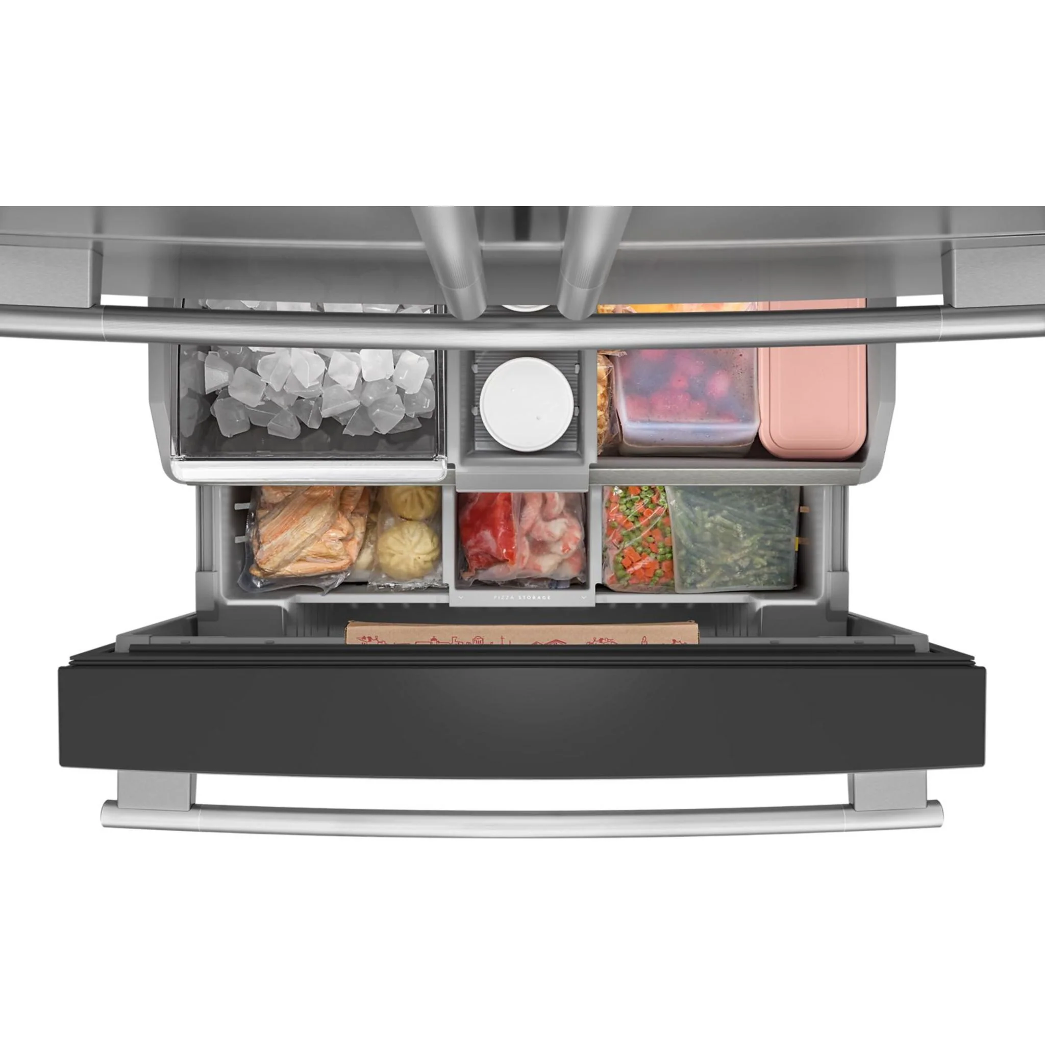 KitchenAid 30 cu. ft. French Door Refrigerator with Interior Water and Ice and FreshChillFull-Width Refrigerated Drawer - PrintShield Stainless (KRMF336SPS) - Image 10