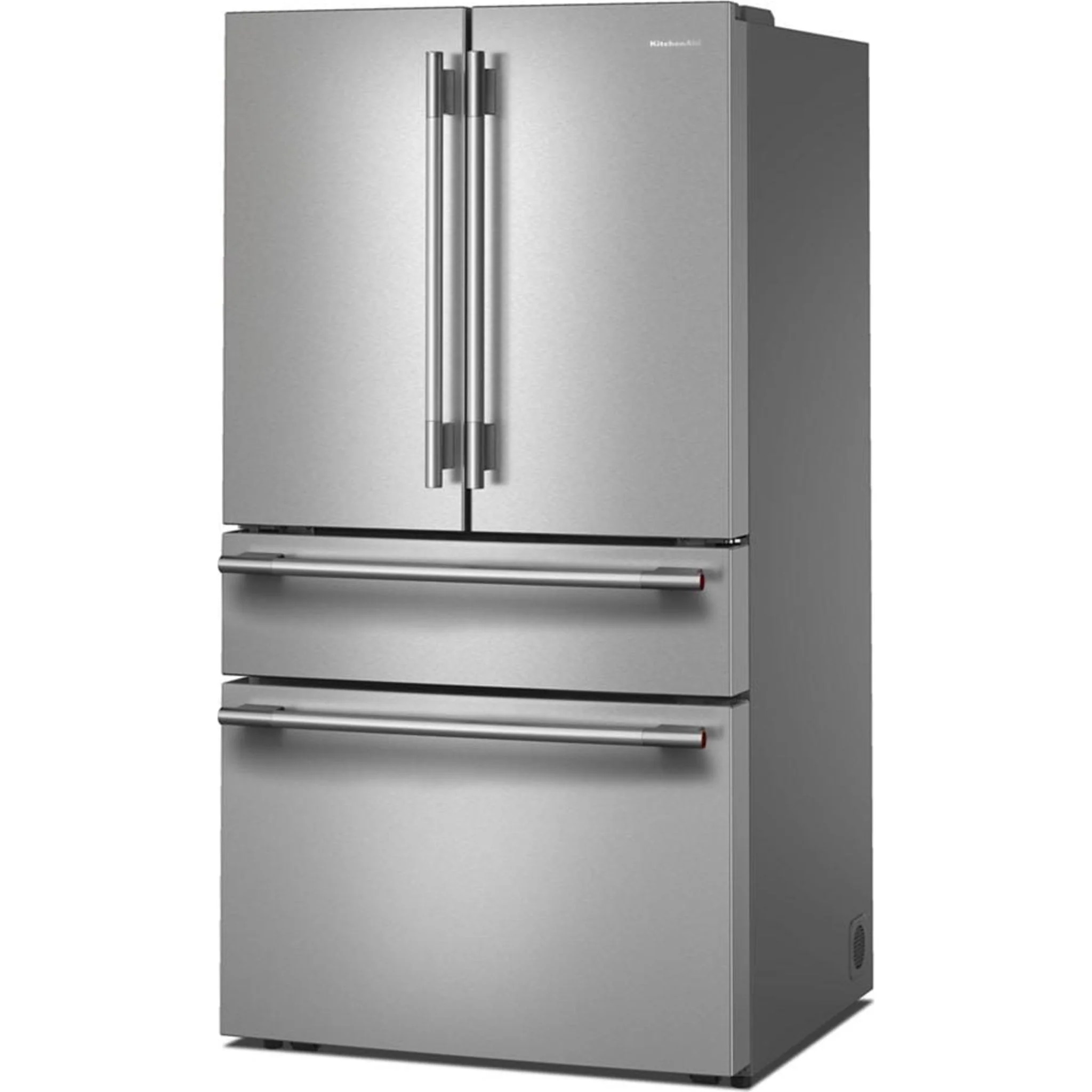 KitchenAid 30 cu. ft. French Door Refrigerator with Interior Water and Ice and FreshChillFull-Width Refrigerated Drawer - PrintShield Stainless (KRMF336SPS) - Image 5