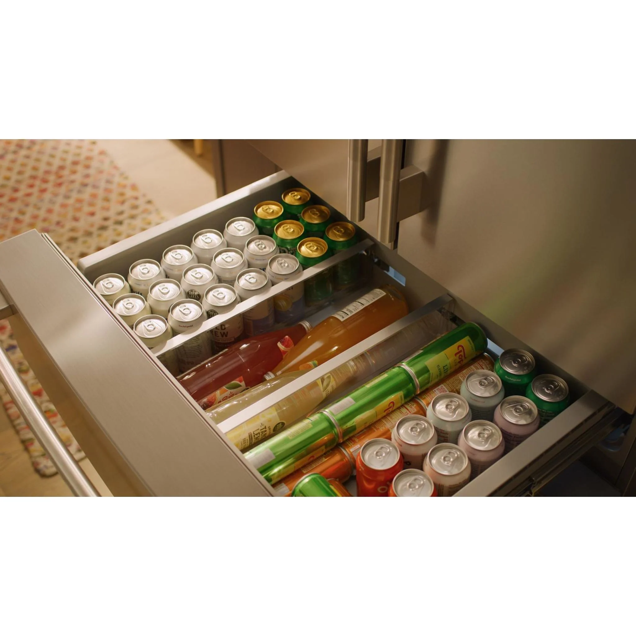 KitchenAid 30 cu. ft. French Door Refrigerator with Interior Water and Ice and FreshChillFull-Width Refrigerated Drawer - PrintShield Stainless (KRMF336SPS) - Image 9
