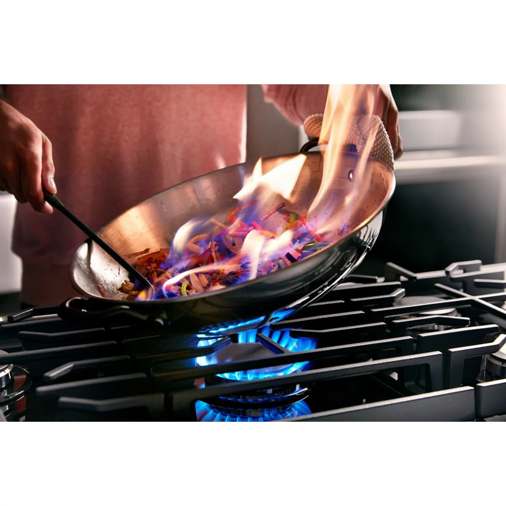 KitchenAid 30" Gas-on-Glass Cooktop -Black (KCGG530PBL) - Image 3