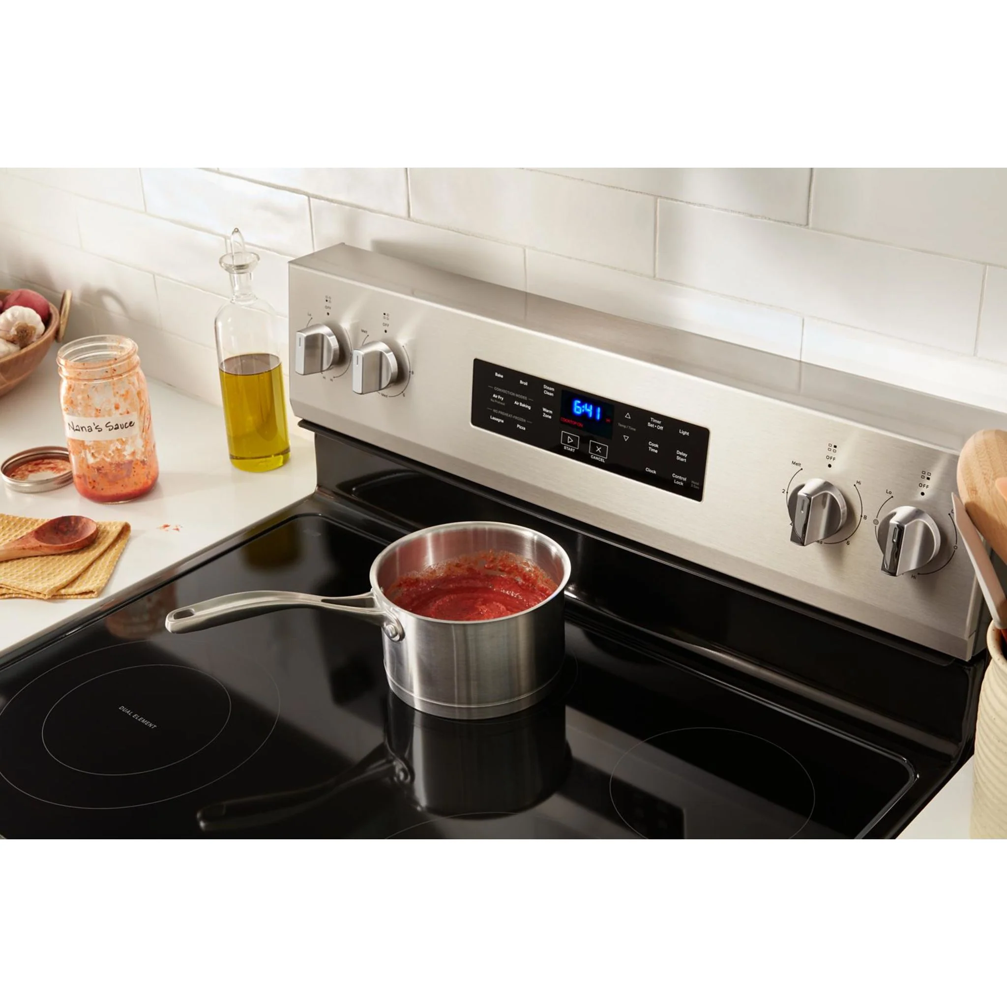 Whirlpool 30-inch Electric Range with Air Cooking Technology -Black (YWFES4530SB) - Image 14