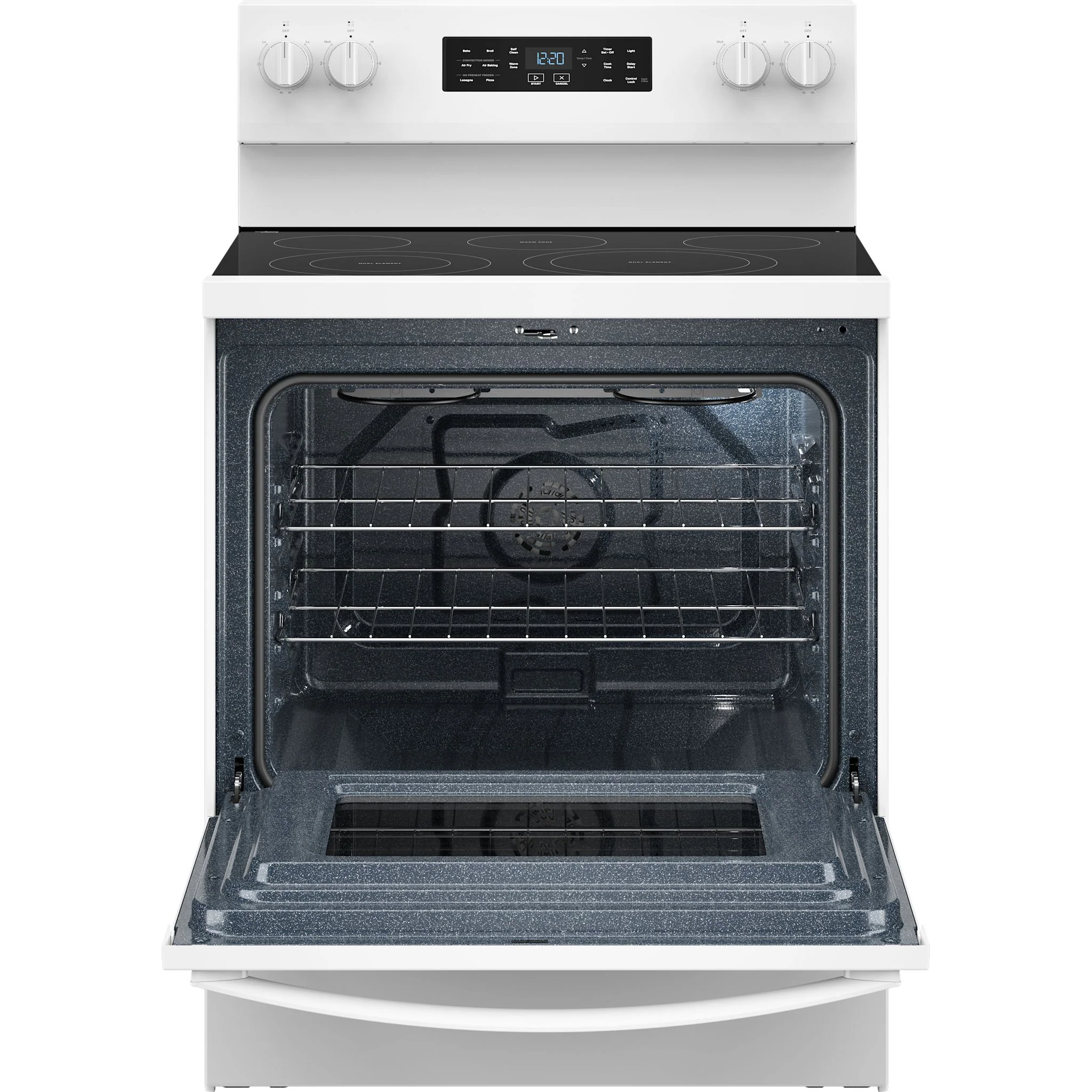 Whirlpool 30-inch Electric Range with Air Cooking Technology -White (YWFES5730SW) - Image 2