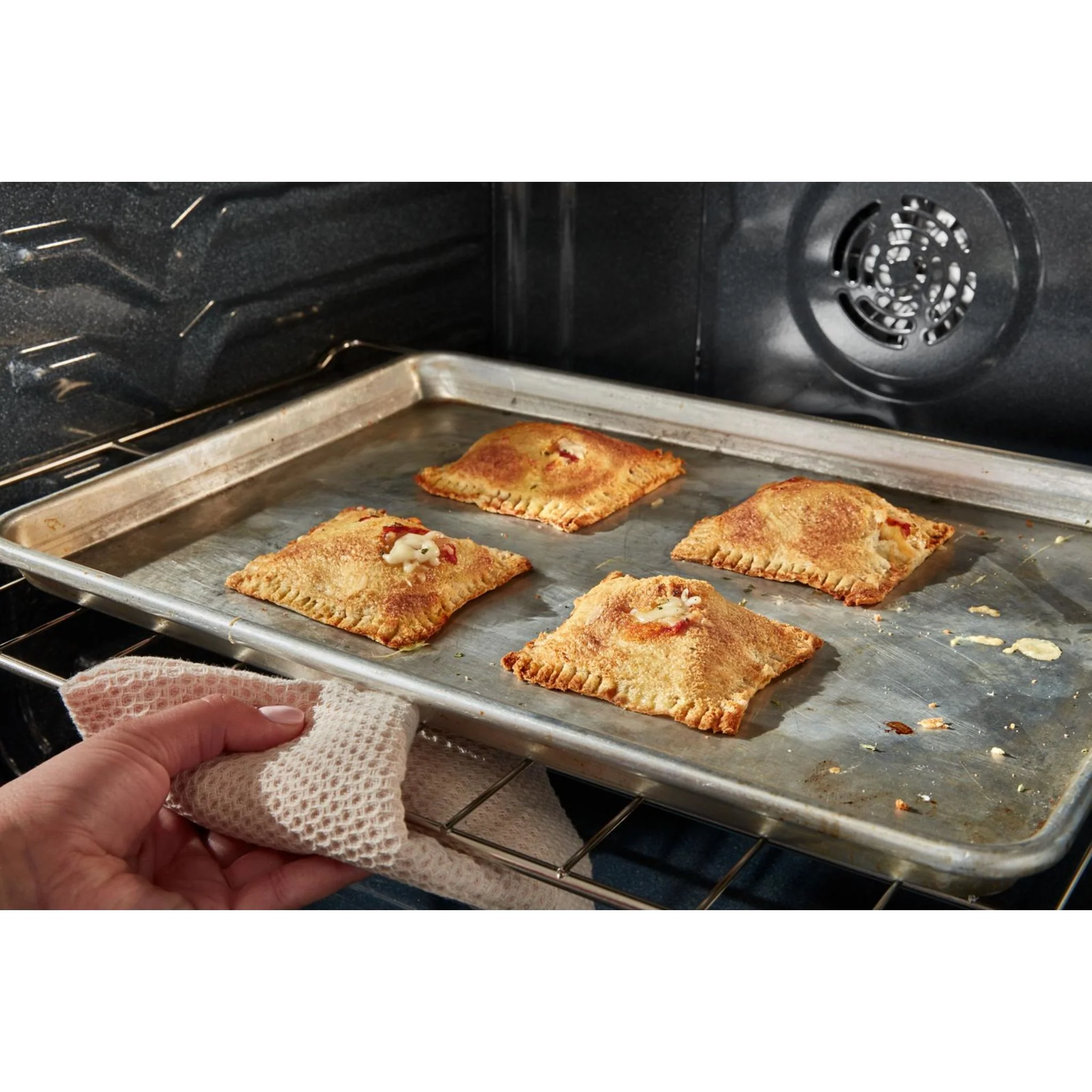 Whirlpool 30-inch Electric Range with Air Cooking Technology -Black (YWFES4530SB) - Image 5