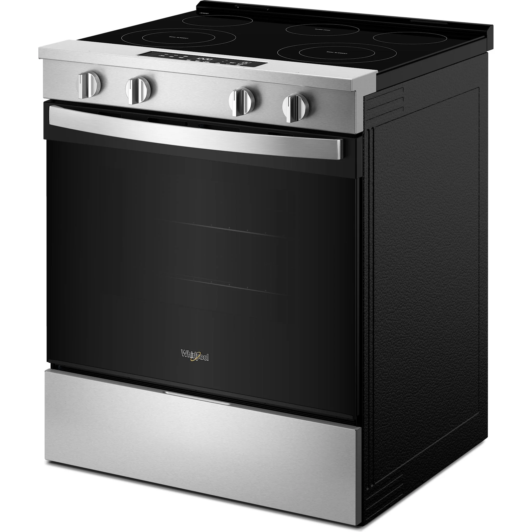 Whirlpool 30-inch Electric Smart Range with No Preheat Mode and Steam Clean - Stainless Steel (YWSES3330TS) - Image 2