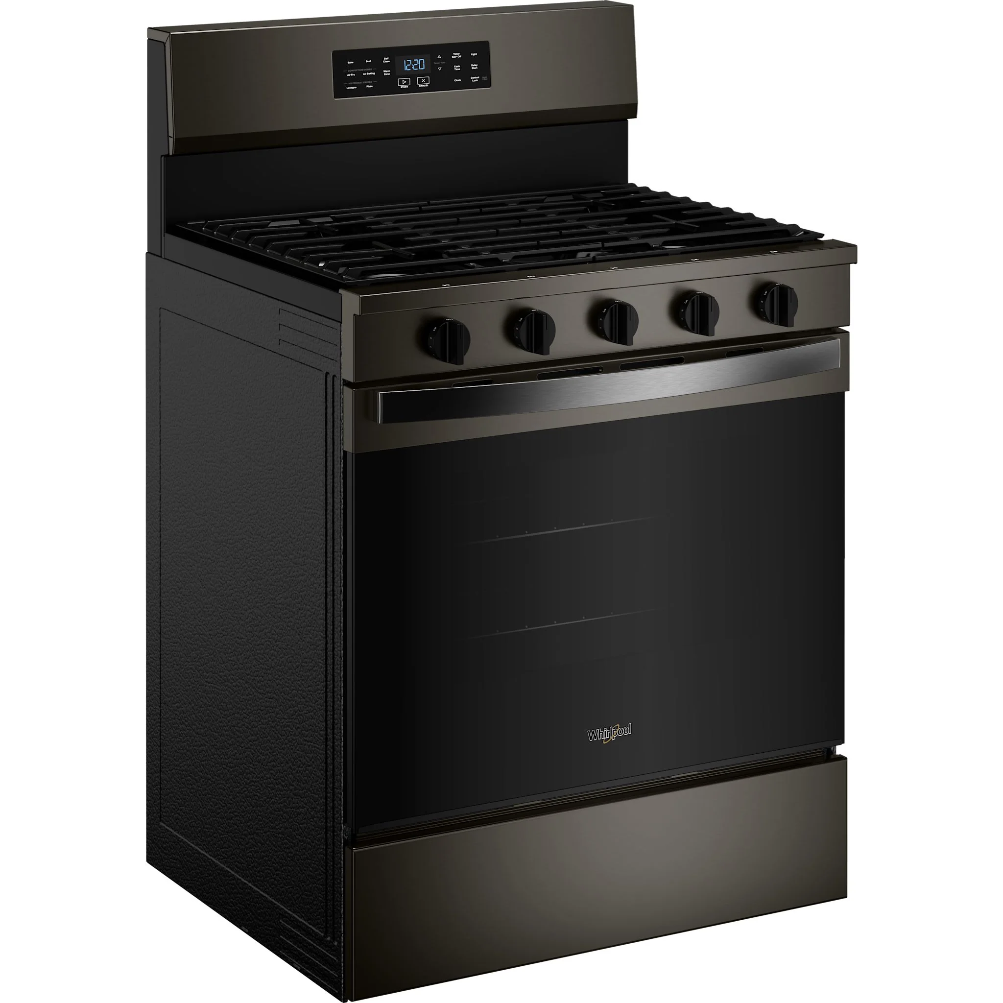 Whirlpool 30-inch Gas Range with Air Cooking Technology - Black-on-Stainless (WFGS5730SV) - Image 7