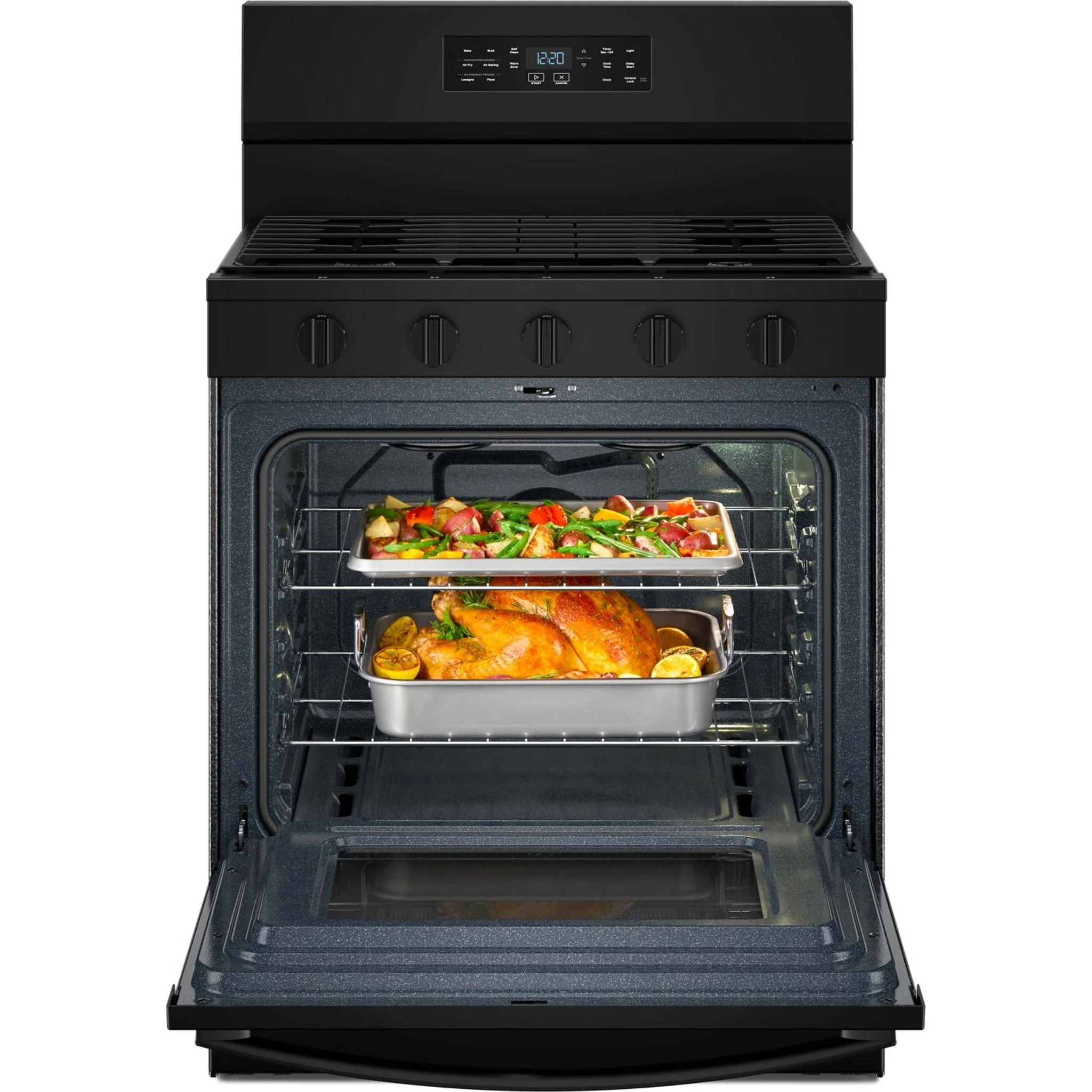 Whirlpool 30-inch Gas Range with Air Cooking Technology - Black (WFGS5730SB) - Image 17