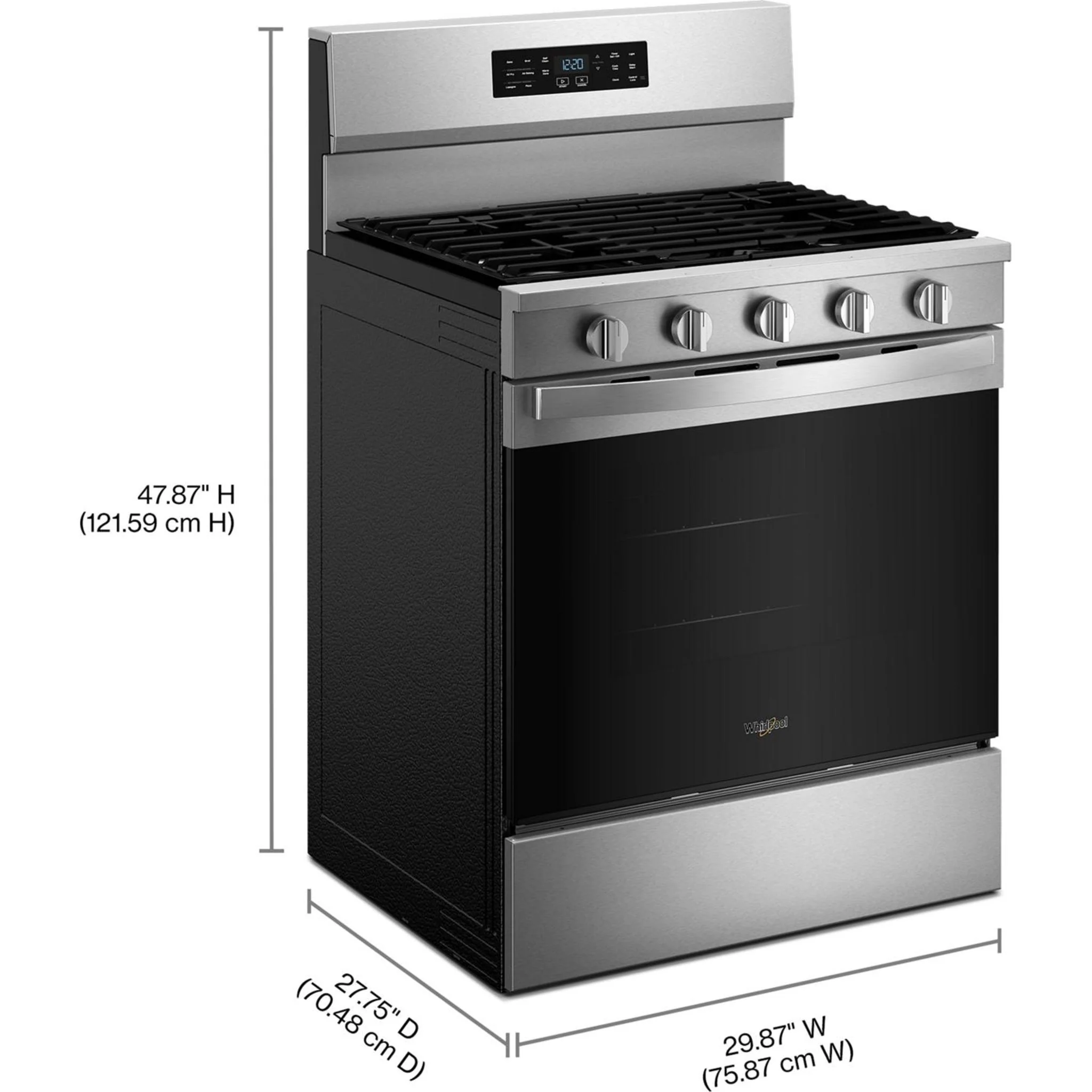 Whirlpool 30-inch Gas Range with Air Cooking Technology - Fingerprint Resistant Stainless Steel (WFGS5730SZ) - Image 18