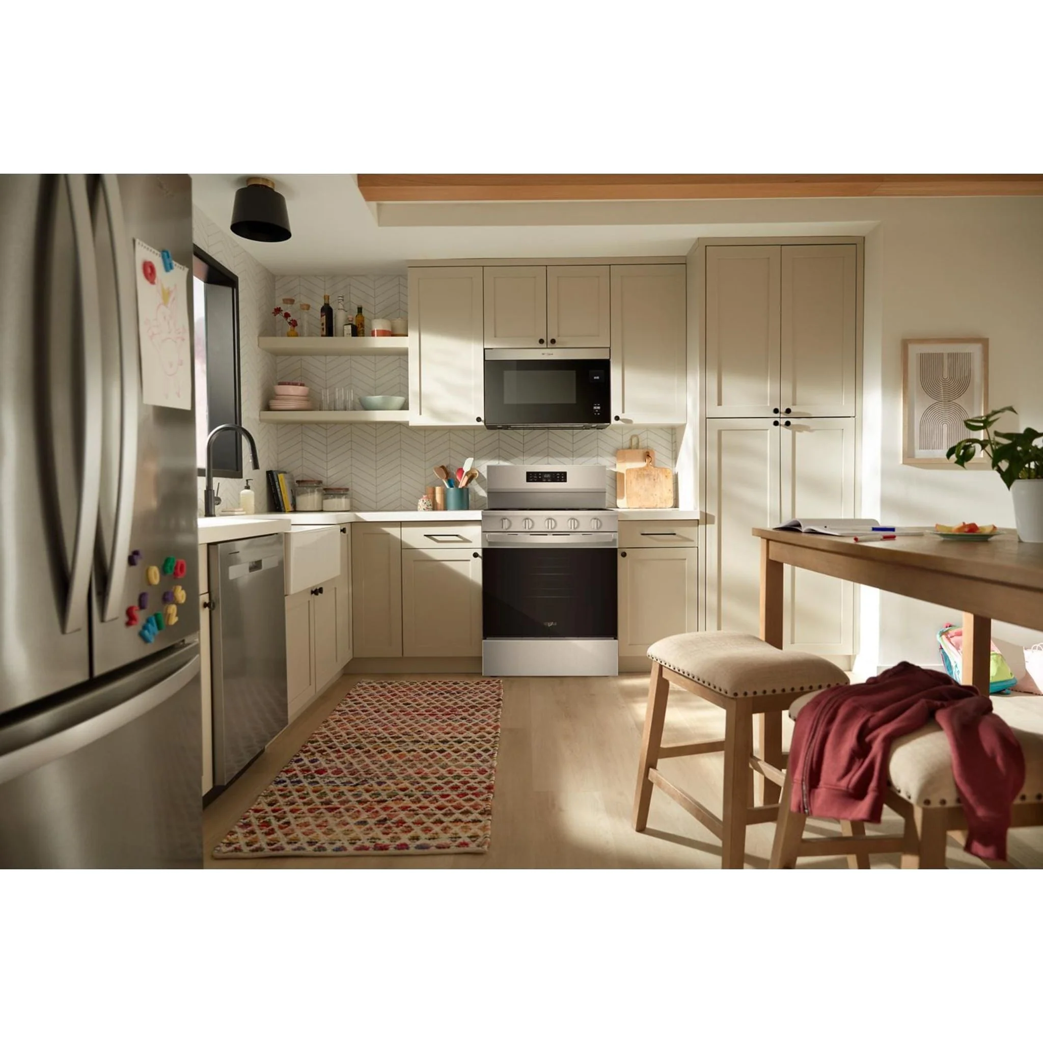 Whirlpool 30-inch Gas Range with Air Cooking Technology - Fingerprint Resistant Stainless Steel (WFGS5730SZ) - Image 5