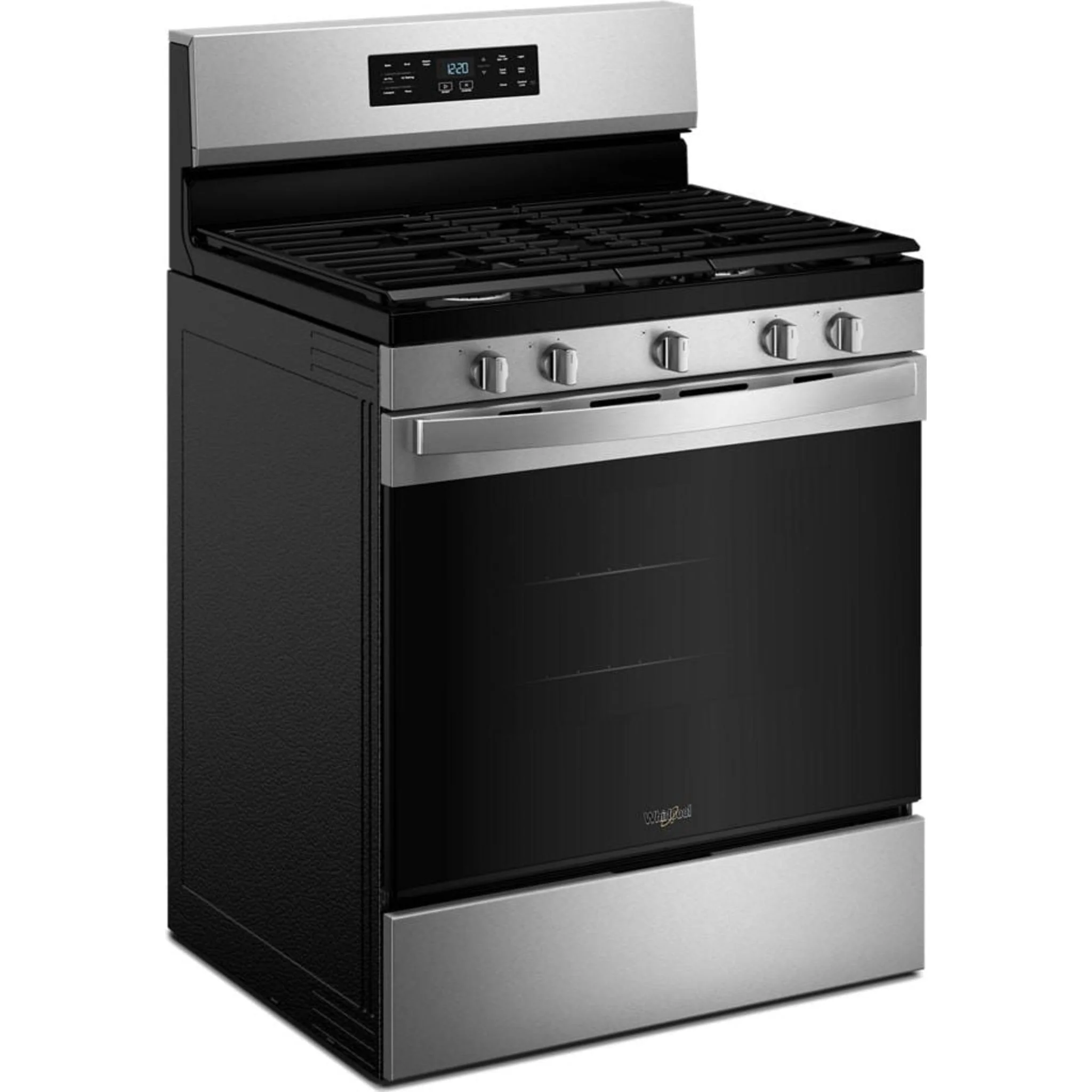 Whirlpool 30-inch Gas Range with Air Cooking Technology and Steam Clean - Fingerprint Resistant Stainless Steel (WFGS4530SZ) - Image 12