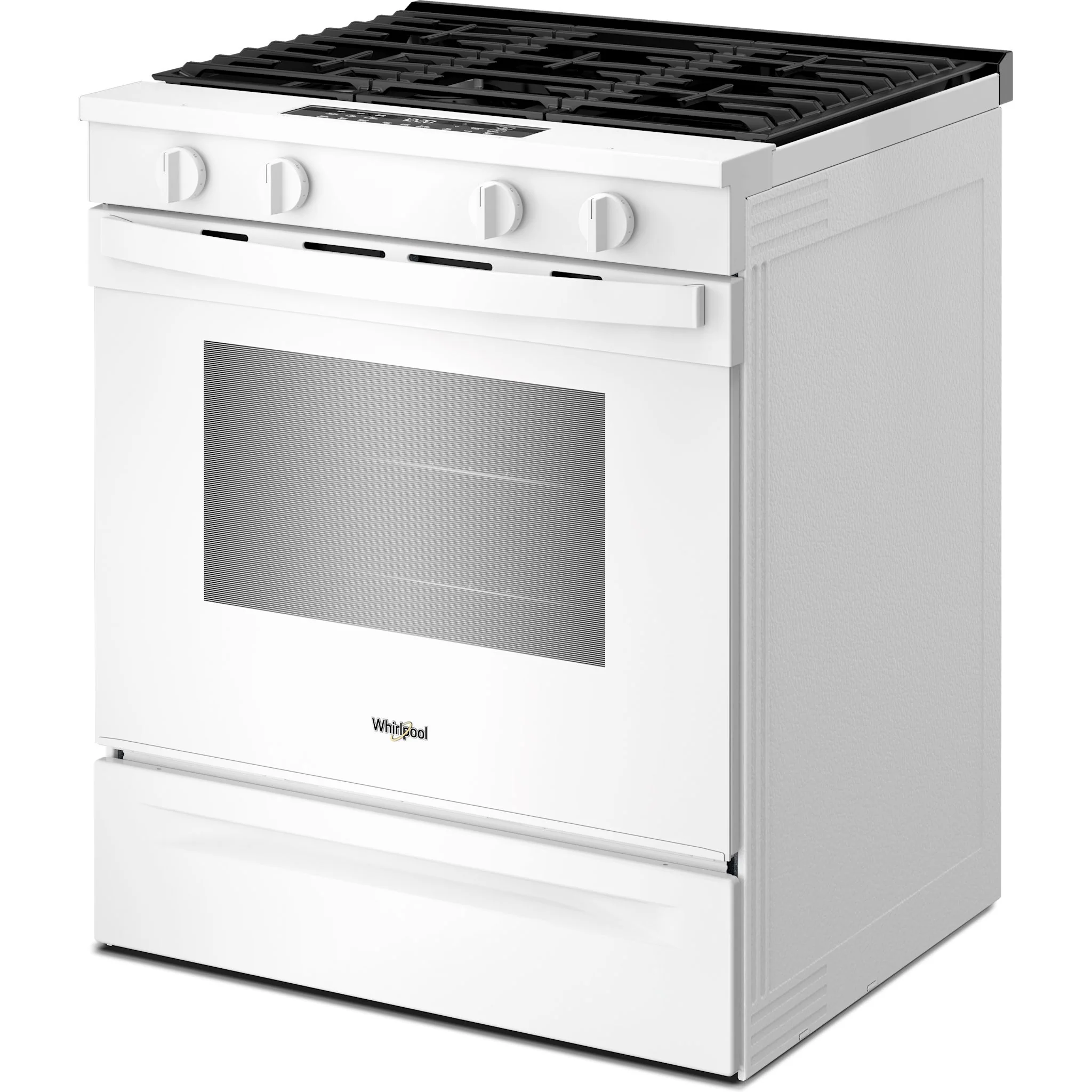 Whirlpool 30-inch Gas Smart Range with Air Cooking Technology and Steam Clean - White (WSGS4530TW) - Image 2