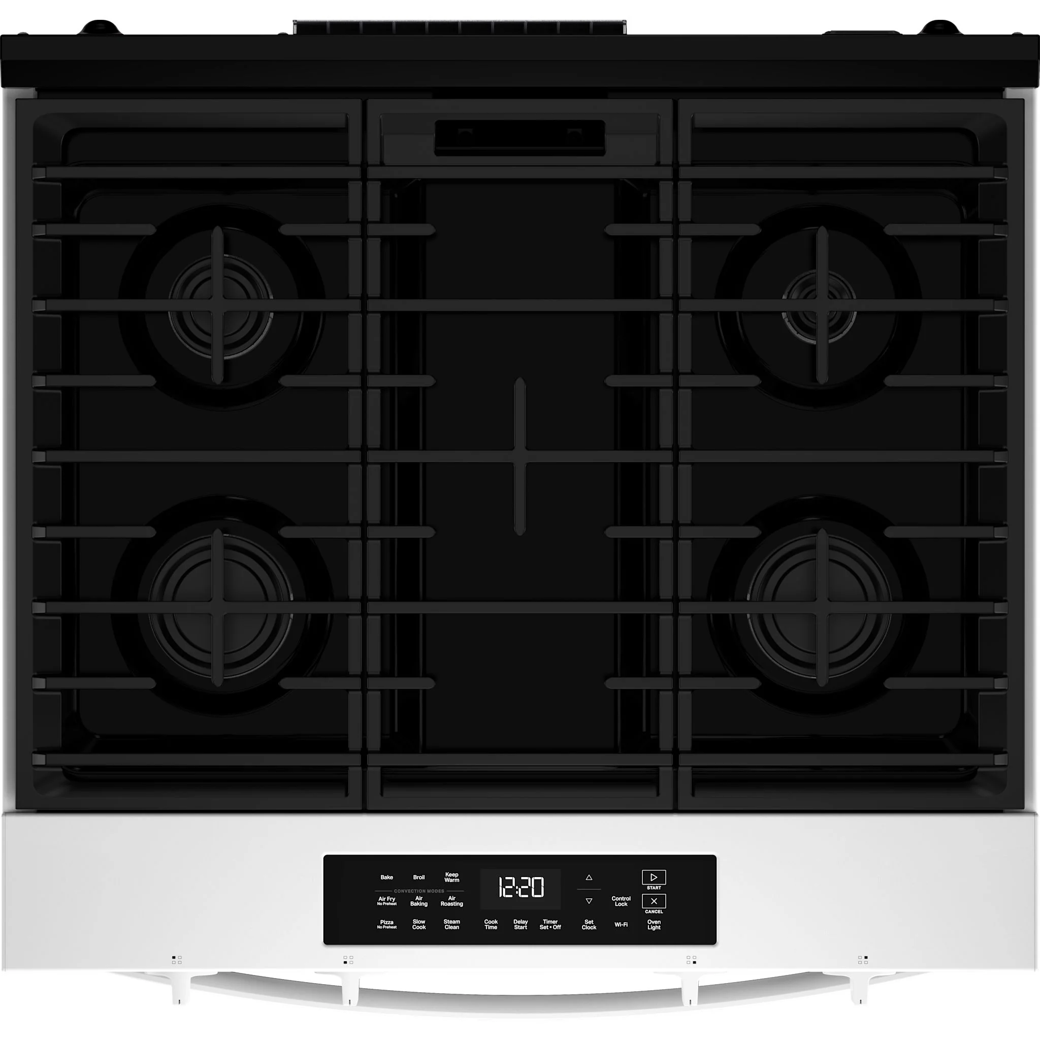 Whirlpool 30-inch Gas Smart Range with Air Cooking Technology and Steam Clean - White (WSGS4530TW) - Image 5