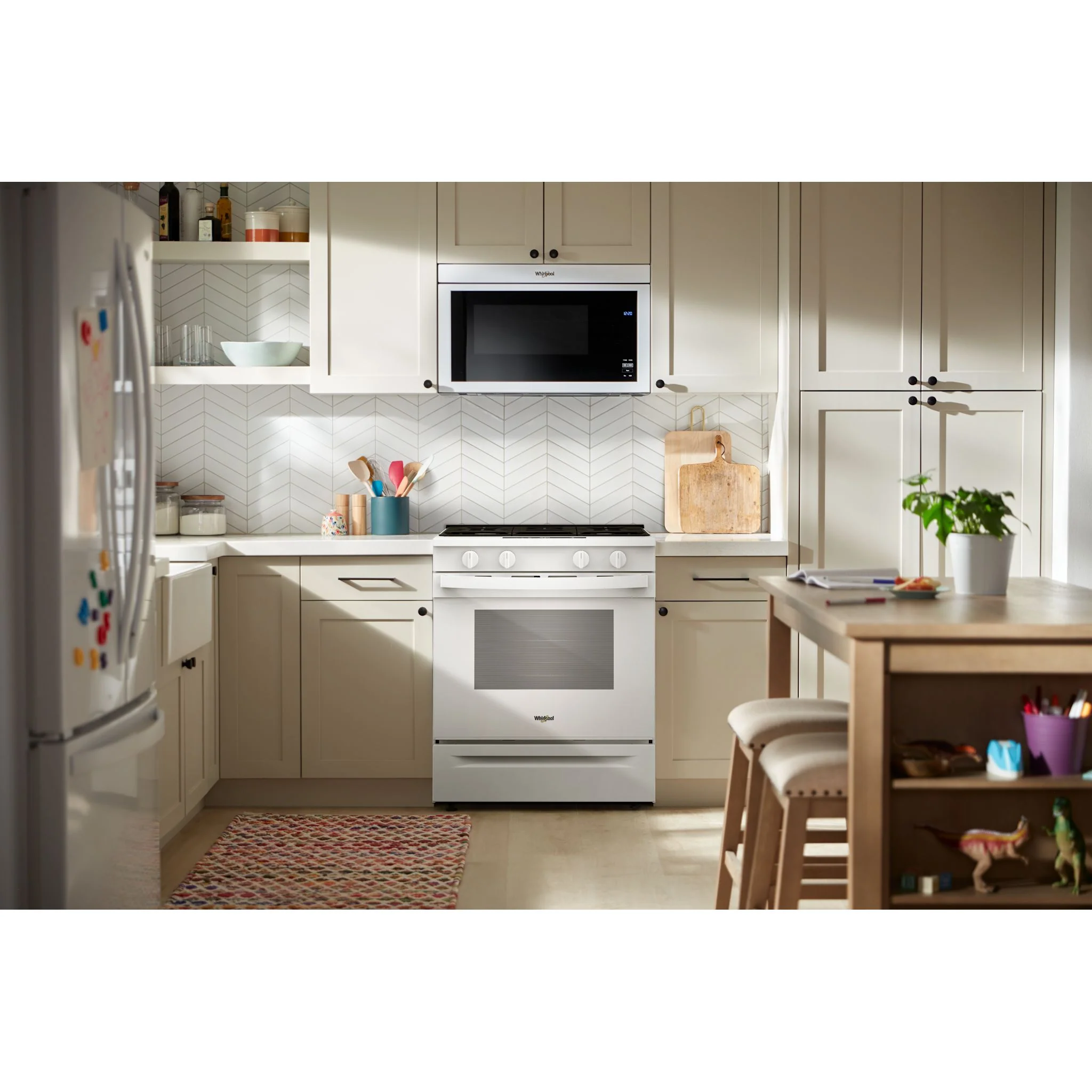 Whirlpool 30-inch Gas Smart Range with Air Cooking Technology and Steam Clean - White (WSGS4530TW) - Image 8