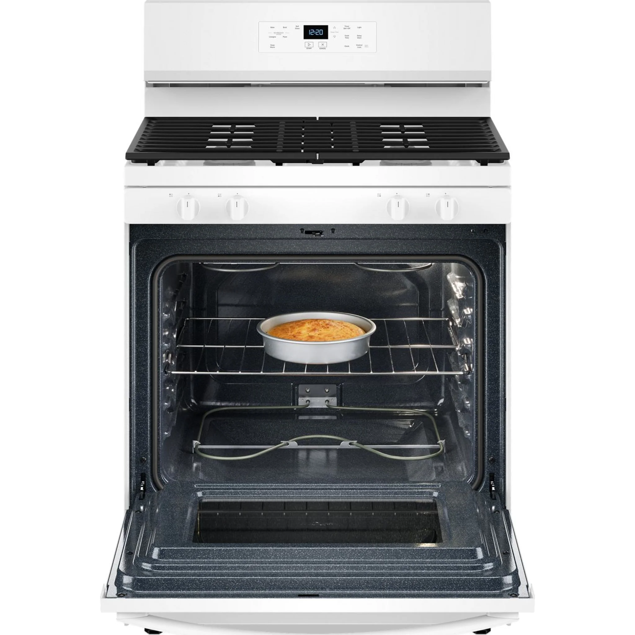 Whirlpool 30-inch Self Clean Gas Range with No Preheat Mode -White (WFGS3530RW) - Image 3