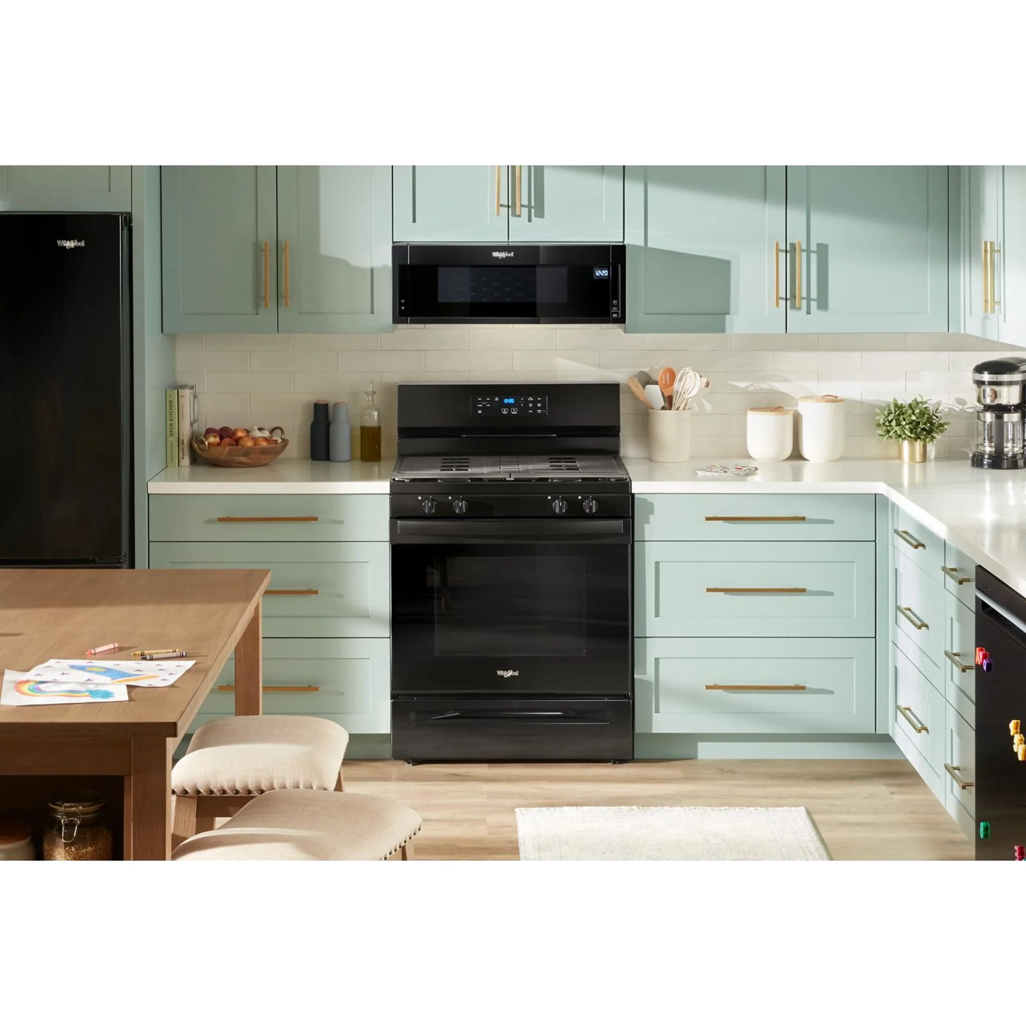 Whirlpool 30-inch Self Clean Gas Range with No Preheat Mode -Black (WFGS3530RB) - Image 3