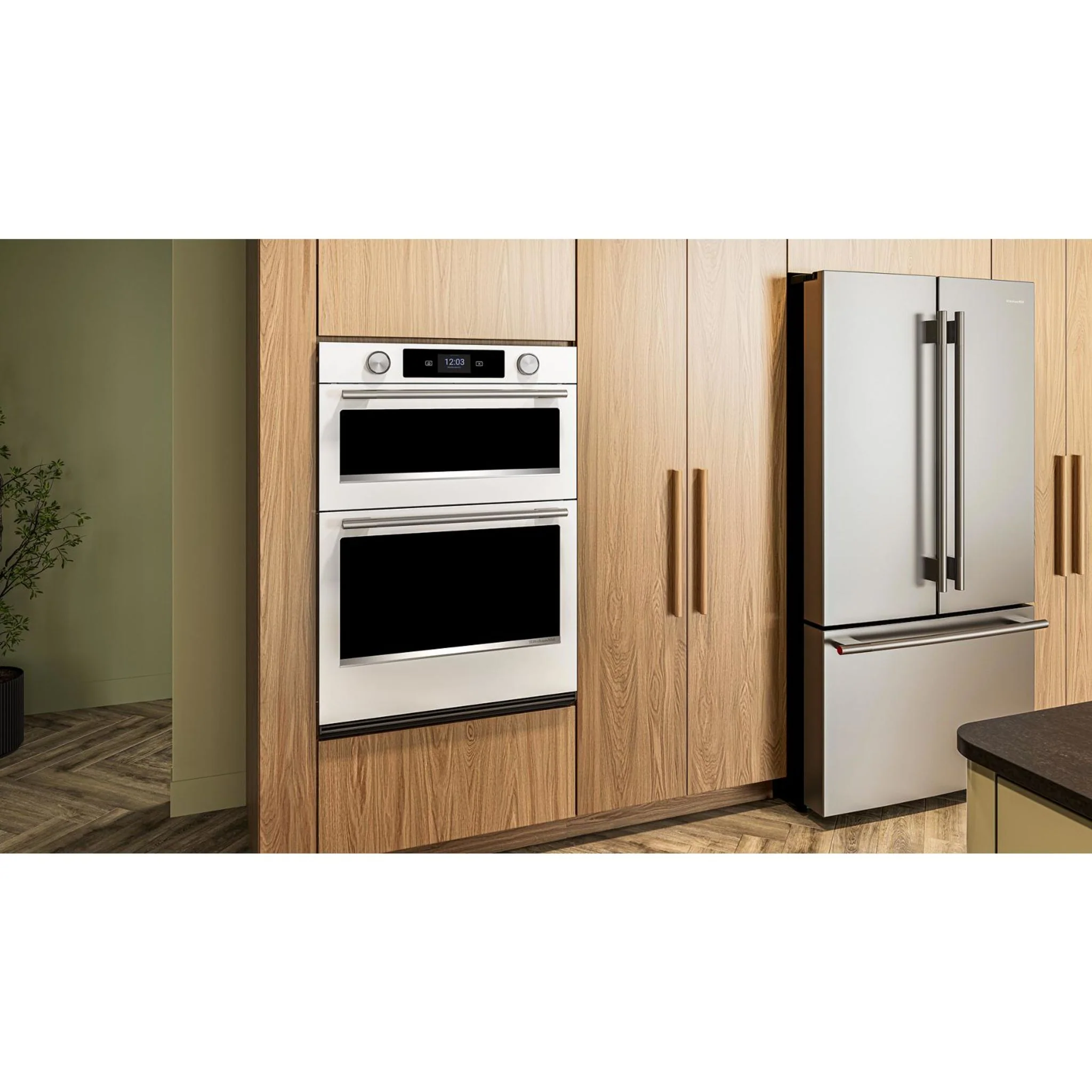 KitchenAid 30-inch Smart Electric Combo Wall Oven with Assisted Cooking Modes - White - White (KOEC730SWH) - Image 3