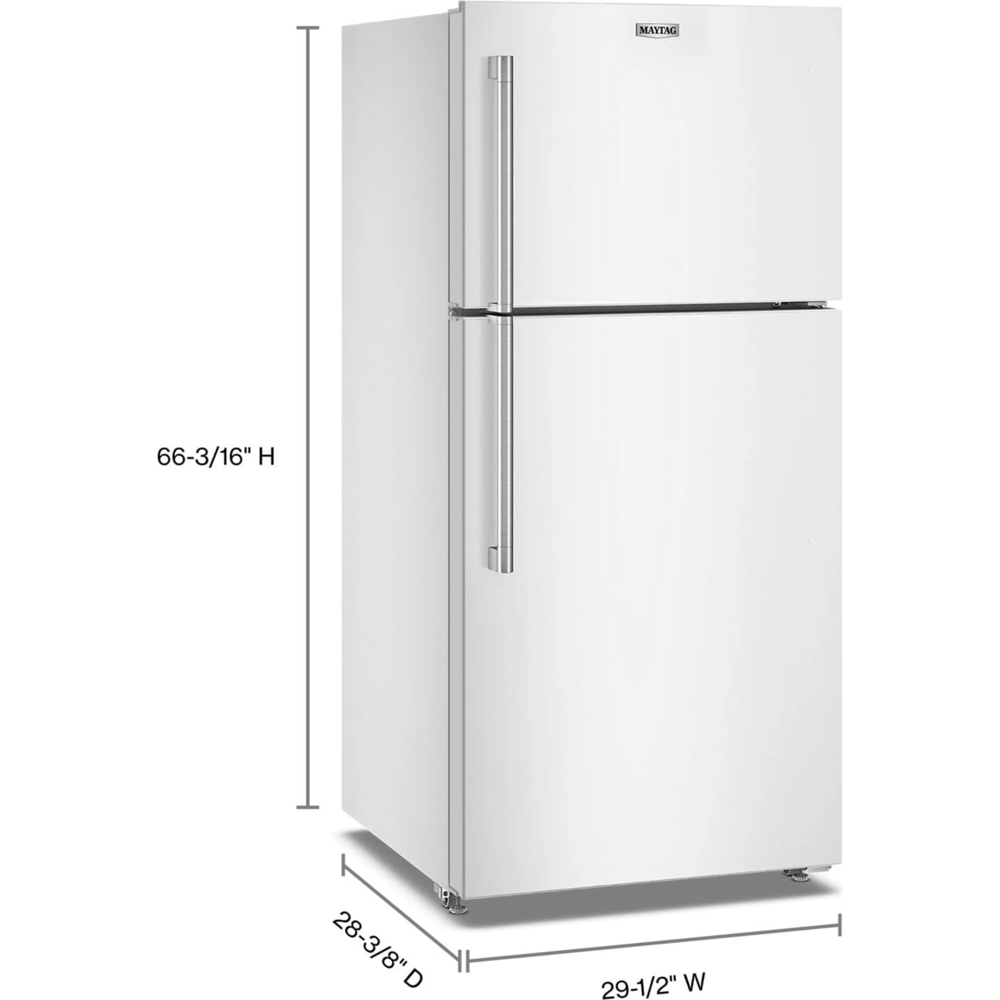 Maytag 30-Inch Wide Top-Freezer Refrigerator with Garage Mode - 19 Cu. Ft. - White (MRTX5119SW) - Image 11