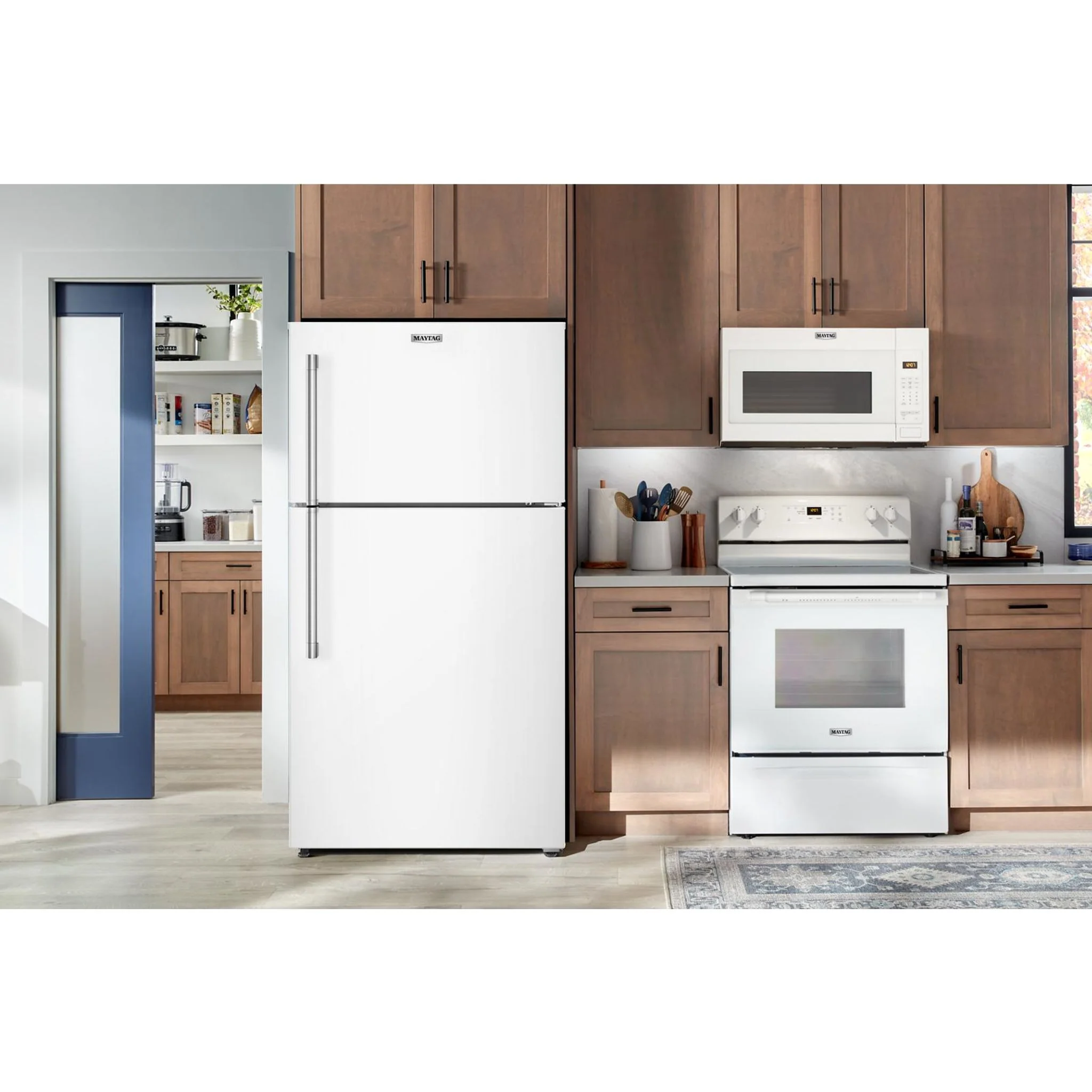 Maytag 30-Inch Wide Top-Freezer Refrigerator with Garage Mode - 19 Cu. Ft. - White (MRTX5119SW) - Image 8