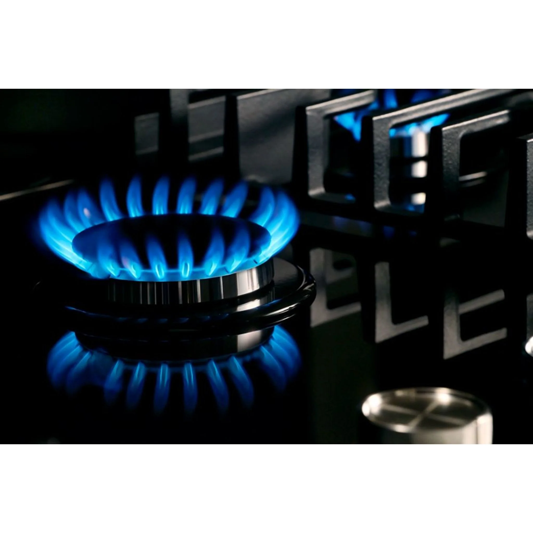 KitchenAid 36" Gas-on-Glass Cooktop -Black (KCGG536PBL) - Image 4
