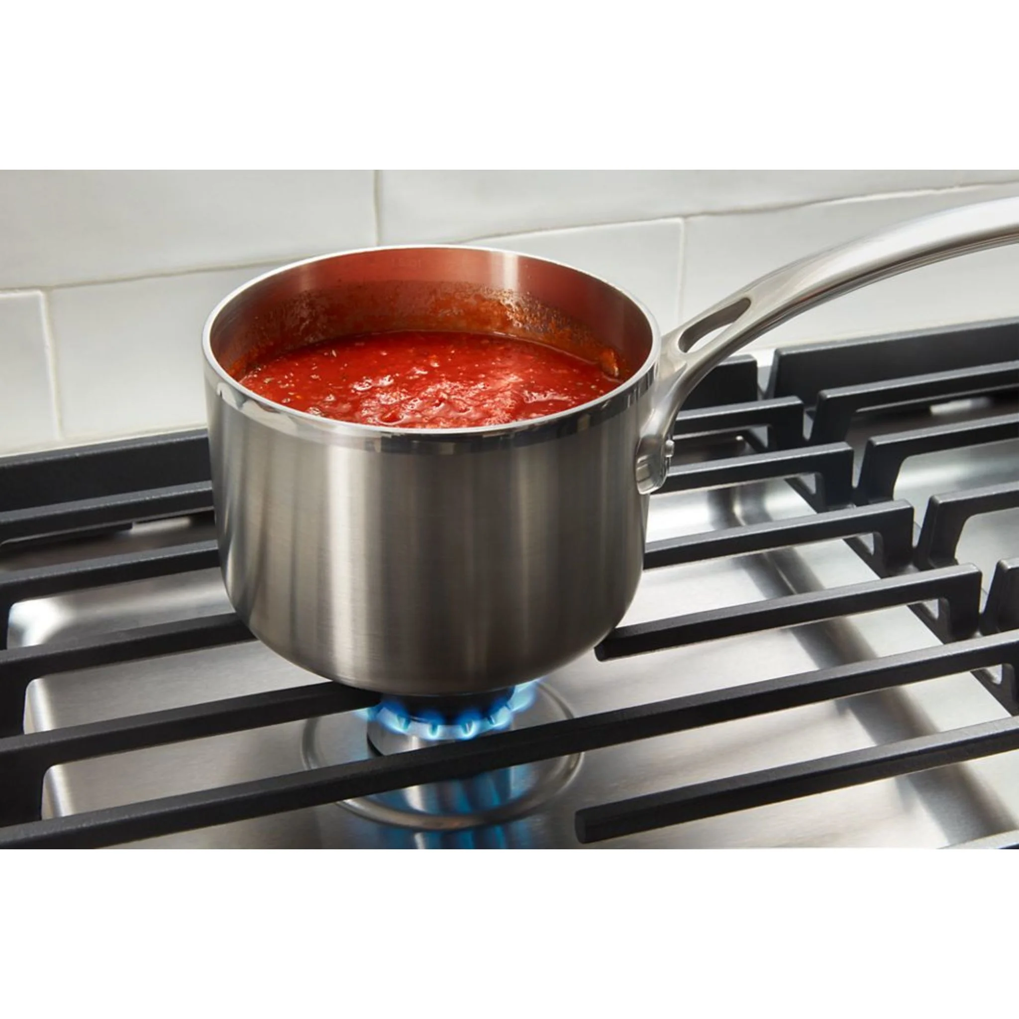 Whirlpool 36-inch Gas Cooktop with 2-in-1 Hinged Grate to Griddle -Stainless Steel (WCGK7536PS) - Image 3