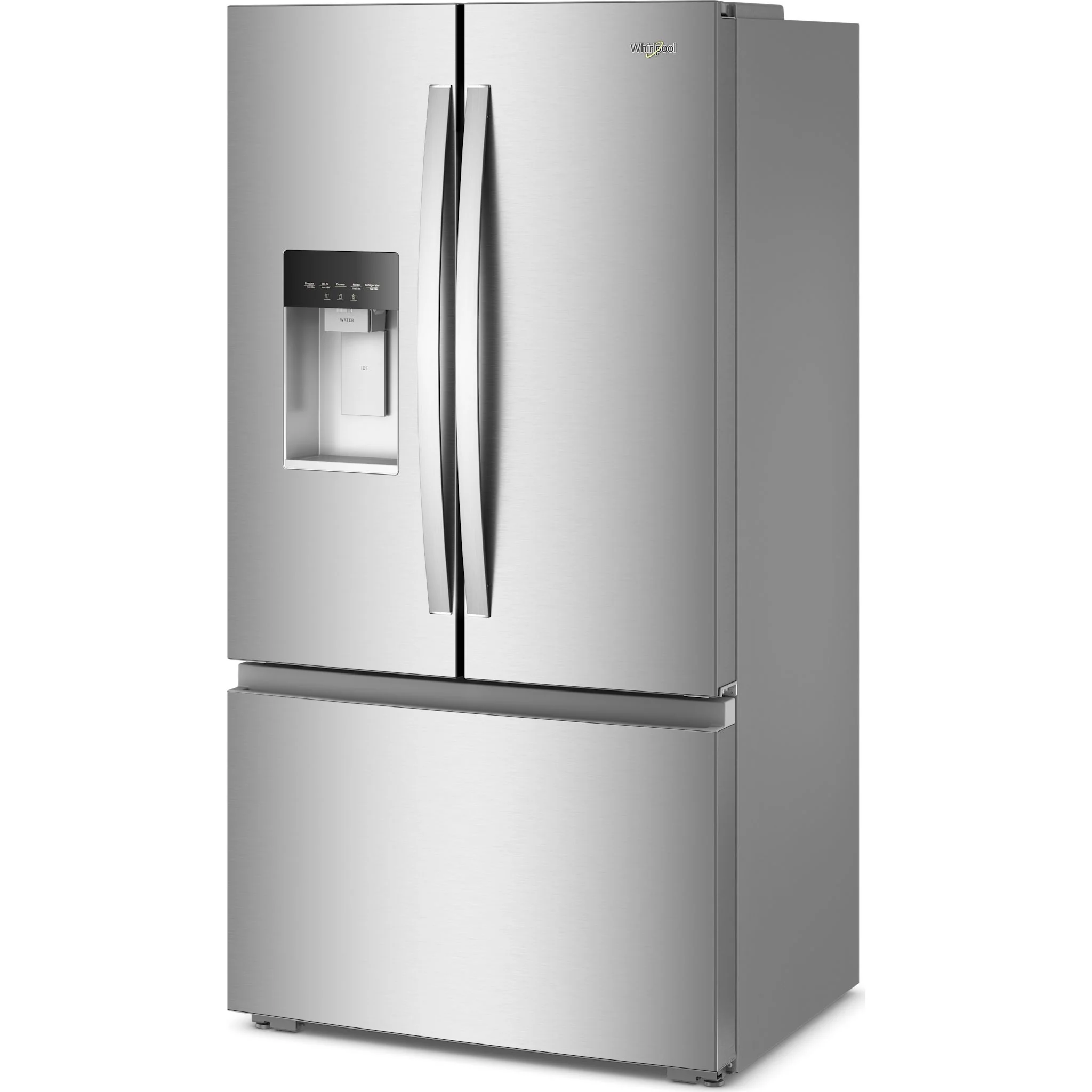 Whirlpool 36-inch Wide True Counter Depth 3-Door French Door Refrigerator - 23.4 cu. ft. - Fingerprint-Resistant Stainless Finish (WRFC5236RZ) - Image 2