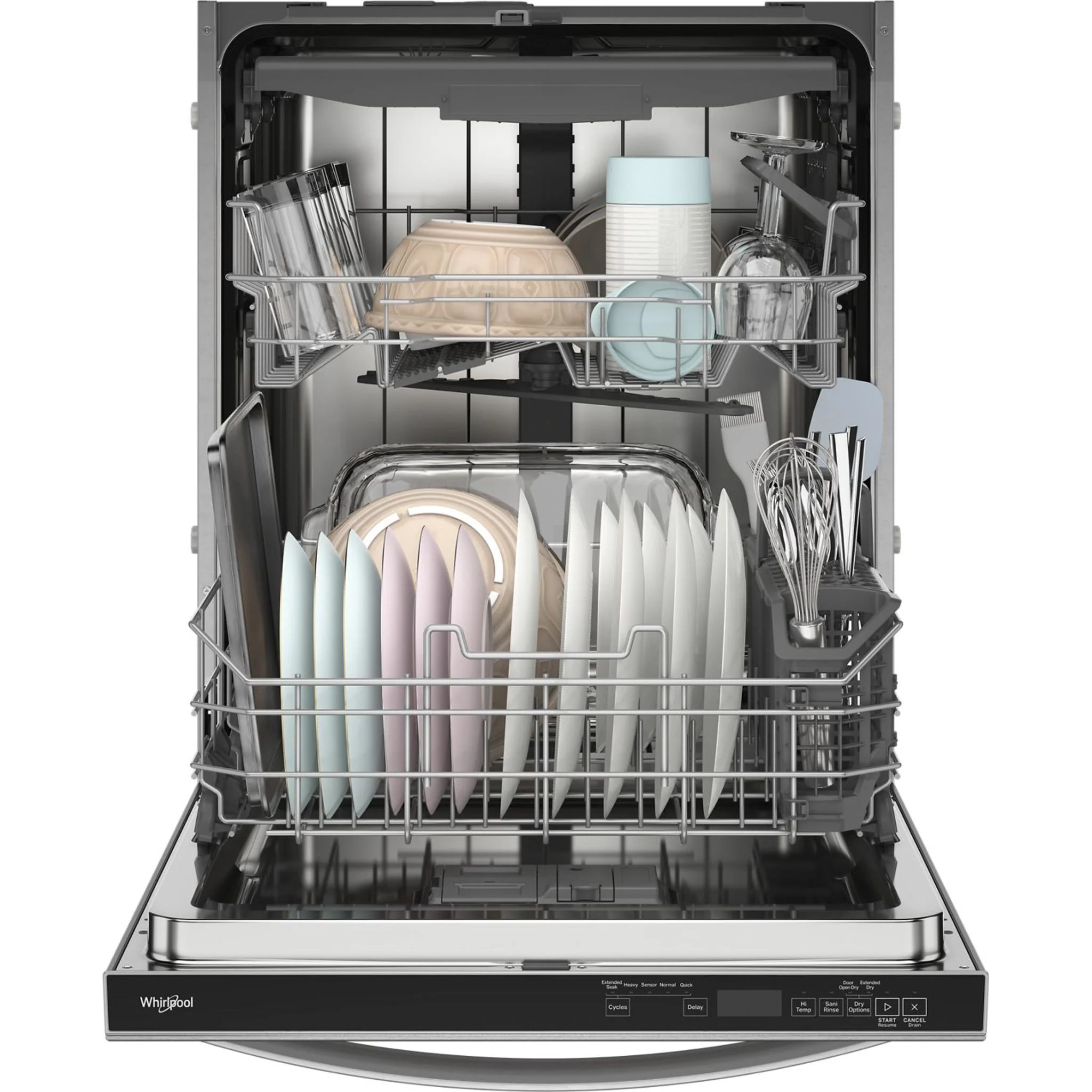 Whirlpool 44 dBA Dishwasher Accessible Flush with Cabinets with 3rd Rack -Stainless Steel (WDT550SAPZ) - Image 15