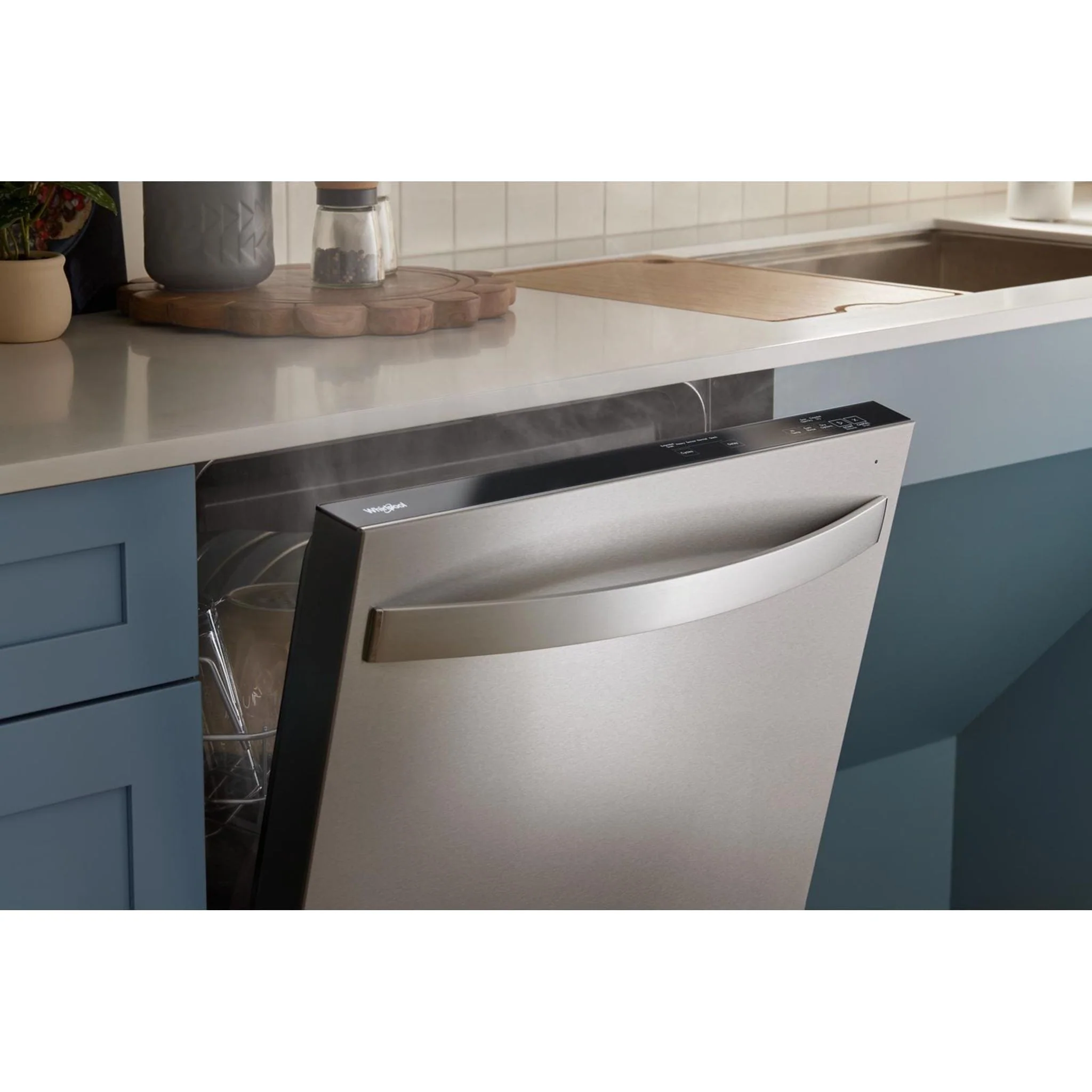 Whirlpool 44 dBA Dishwasher Accessible Flush with Cabinets with 3rd Rack -Stainless Steel (WDT550SAPZ) - Image 9