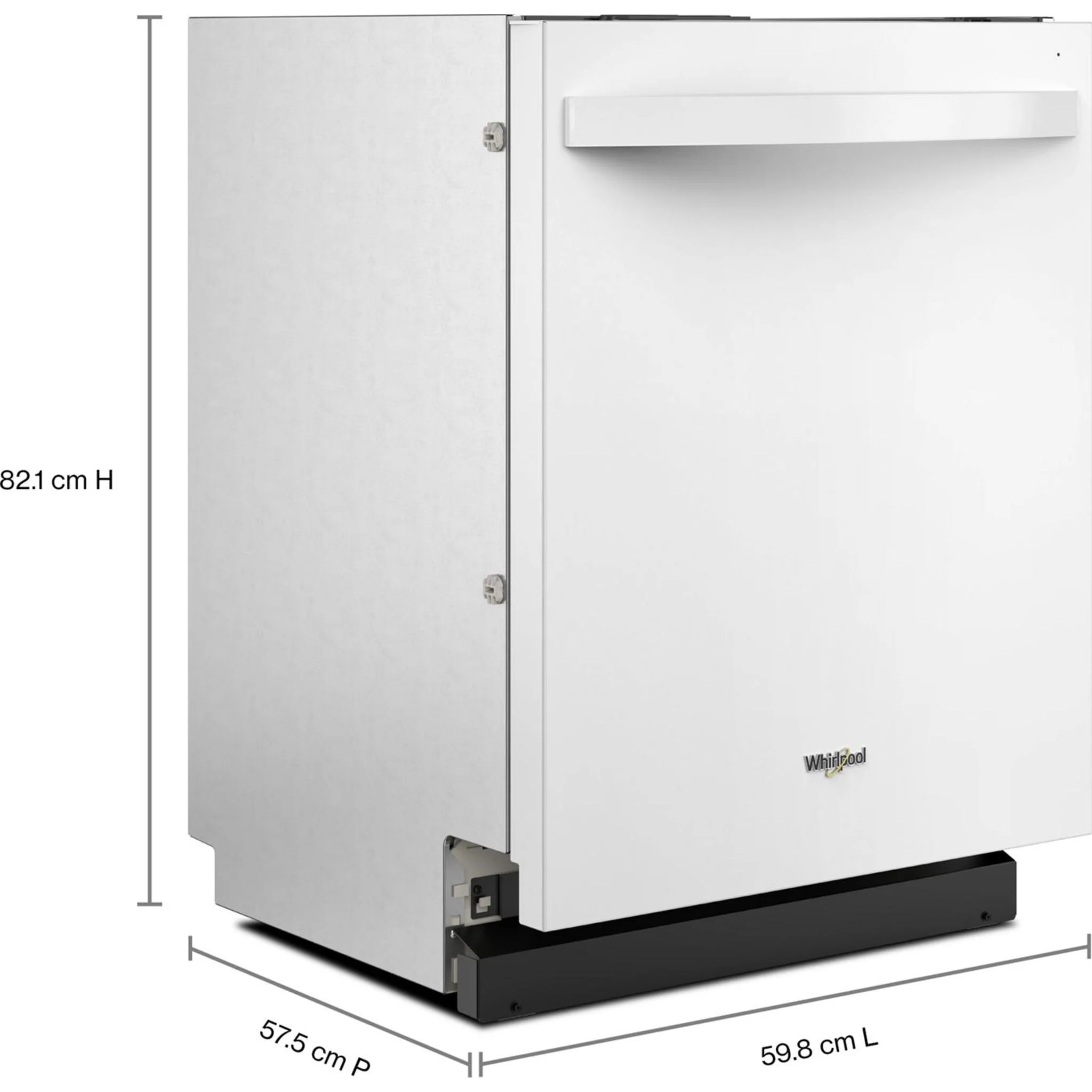 Whirlpool 44 dBA Dishwasher Flush with Cabinets with 3rd Rack -White (WDT550SAPW) - Image 12
