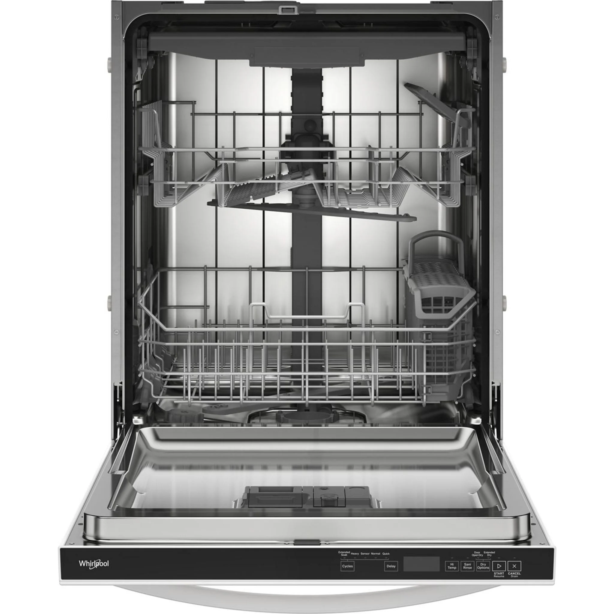 Whirlpool 44 dBA Dishwasher Flush with Cabinets with 3rd Rack -White (WDT550SAPW) - Image 16