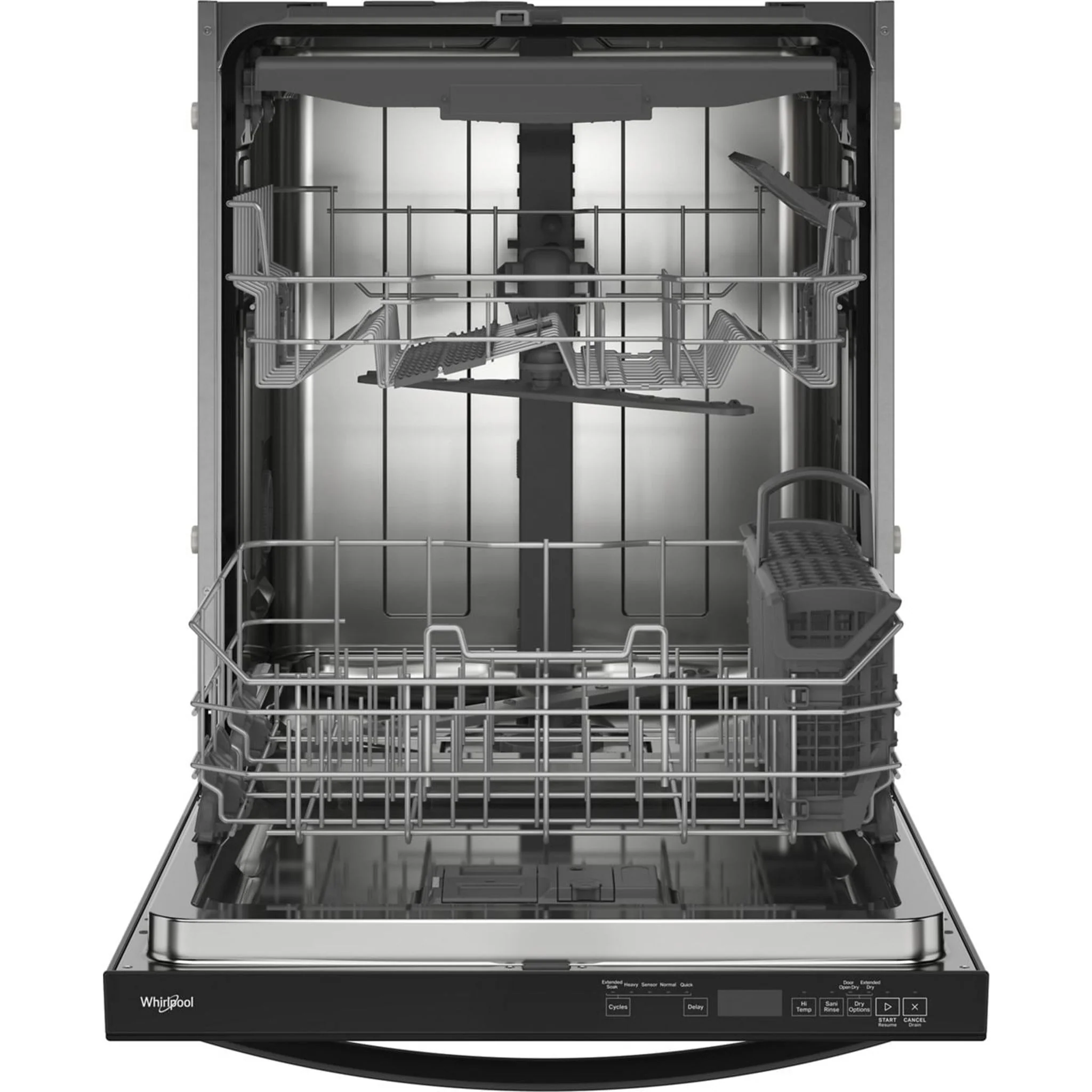 Whirlpool 44 dBA Dishwasher Flush with Cabinets with 3rd Rack -Black (WDT550SAPB) - Image 22