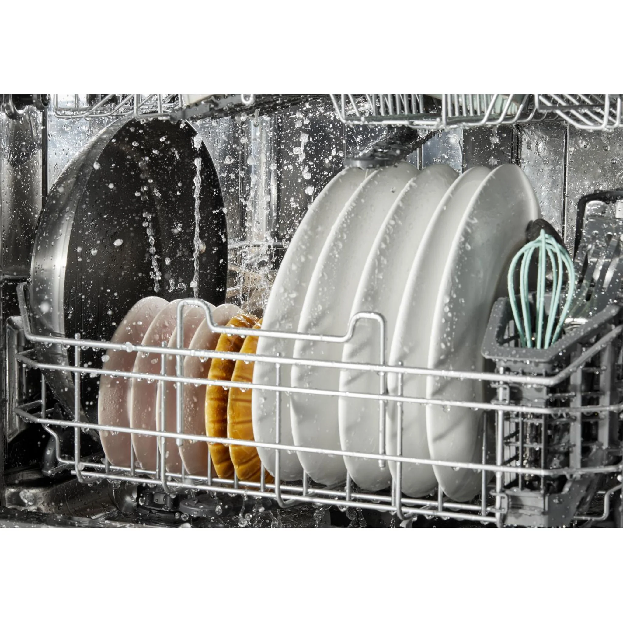 Whirlpool 44 dBA Dishwasher Flush with Cabinets with 3rd Rack -Black (WDT550SAPB) - Image 4