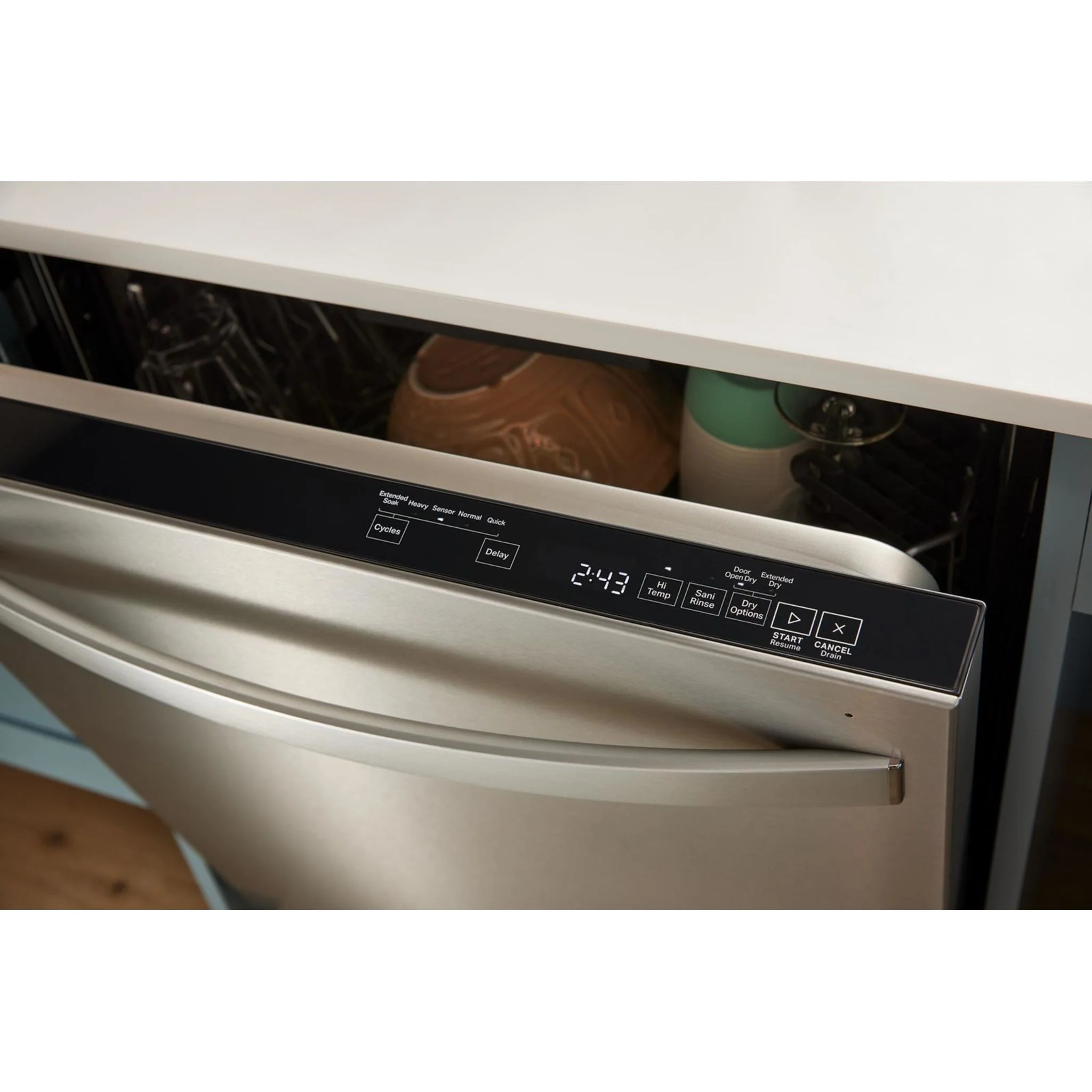 Whirlpool 44 dBA Dishwasher Flush with Cabinets with 3rd Rack -White (WDT550SAPW) - Image 29