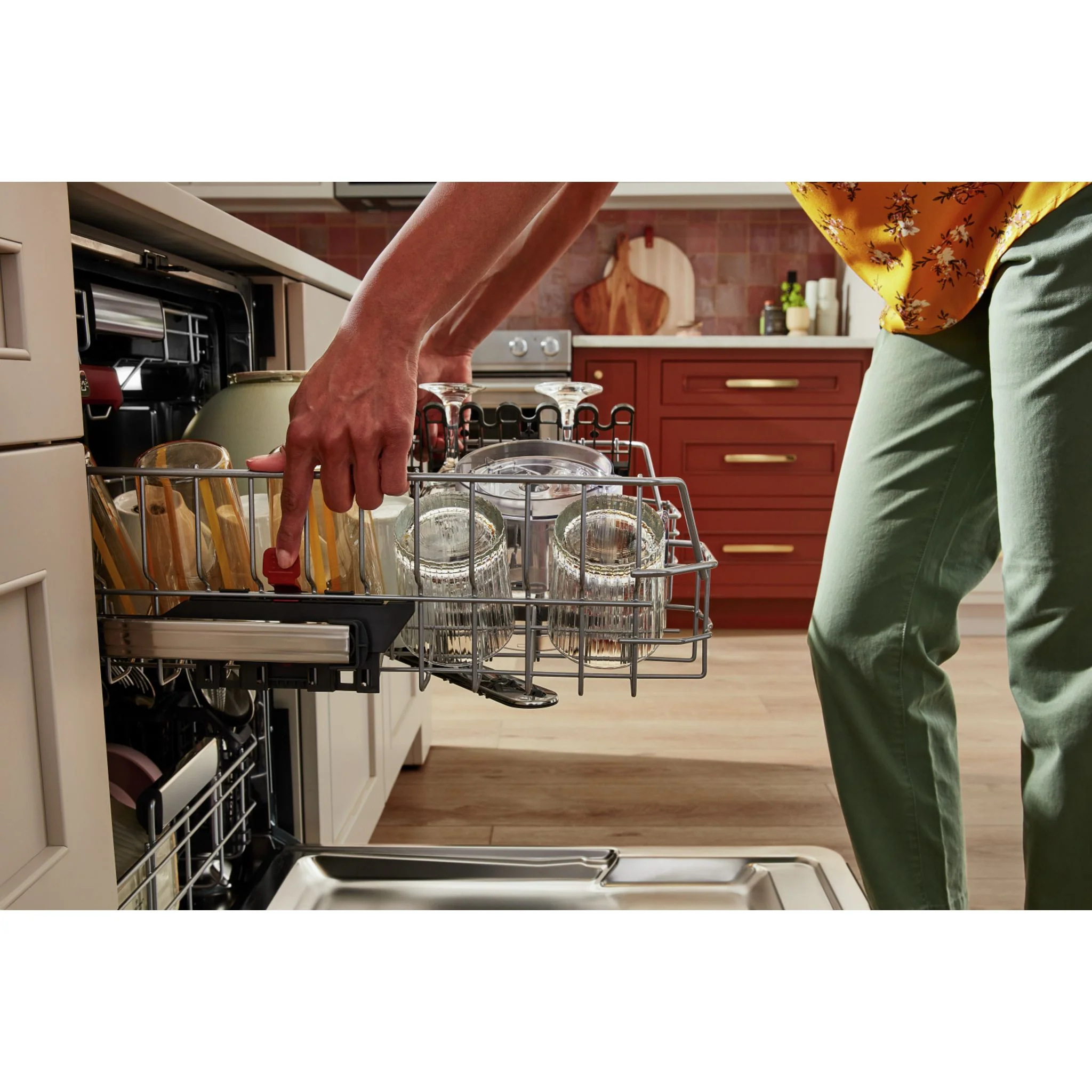 KitchenAid 44 dBA Panel-Ready Two-Rack Flush Dishwasher with Door-Open Dry System -Panel Ready (KDTF324PPA) - Image 8