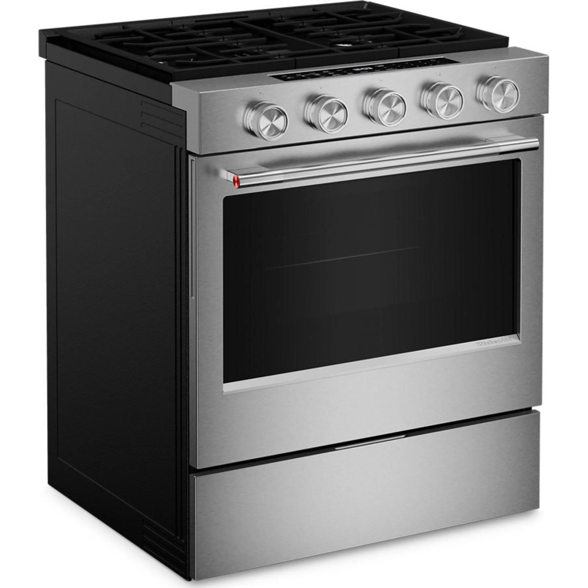 KitchenAid 5.0 Cu. Ft. Smart Slide-in Gas Range with Convection Cooking Modes -Fingerprint Resistant Stainless Steel (KSGS330SPS) - Image 25