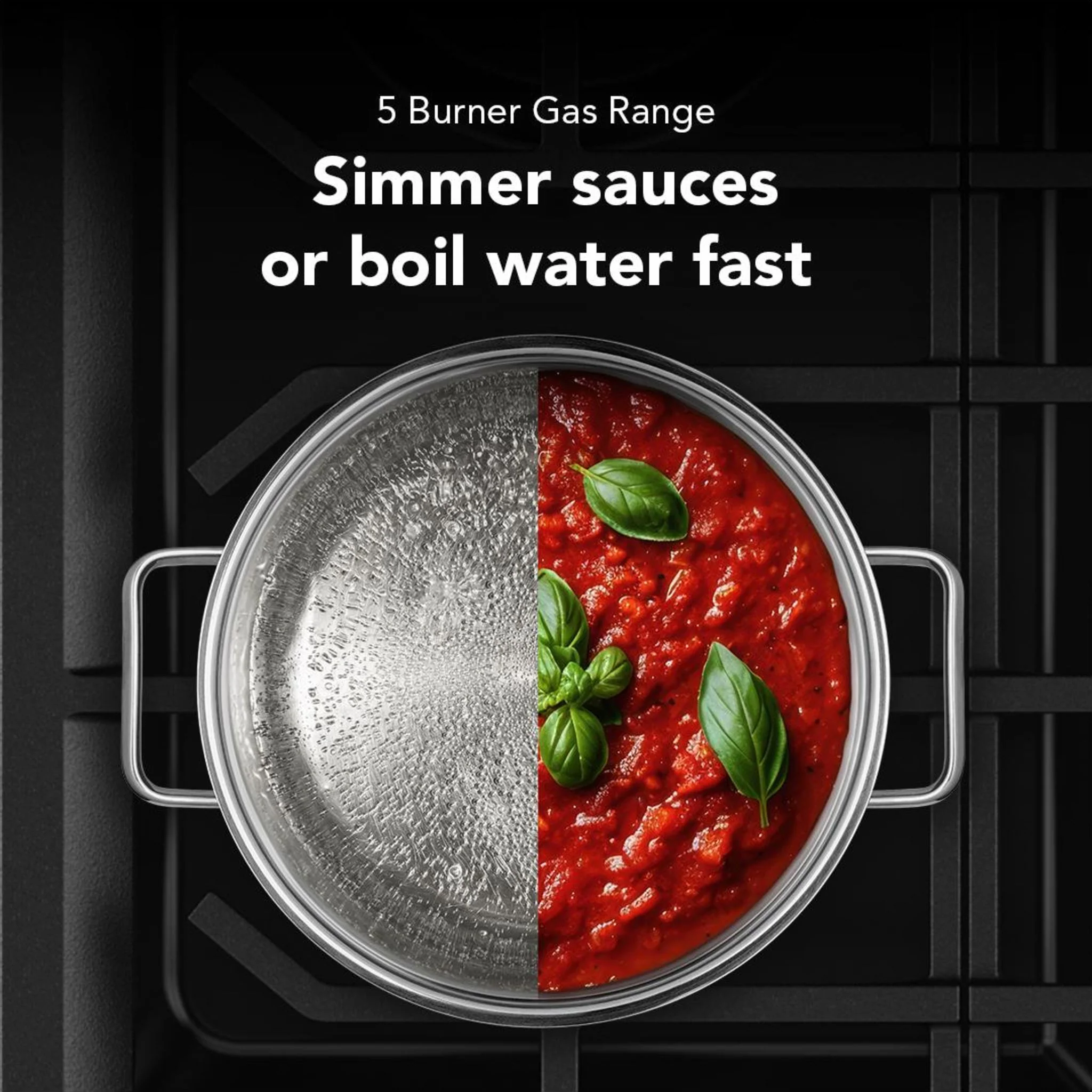 KitchenAid 5.0 Cu. Ft. Smart Slide-in Gas Range with Convection Cooking Modes -Fingerprint Resistant Stainless Steel (KSGS330SPS) - Image 3