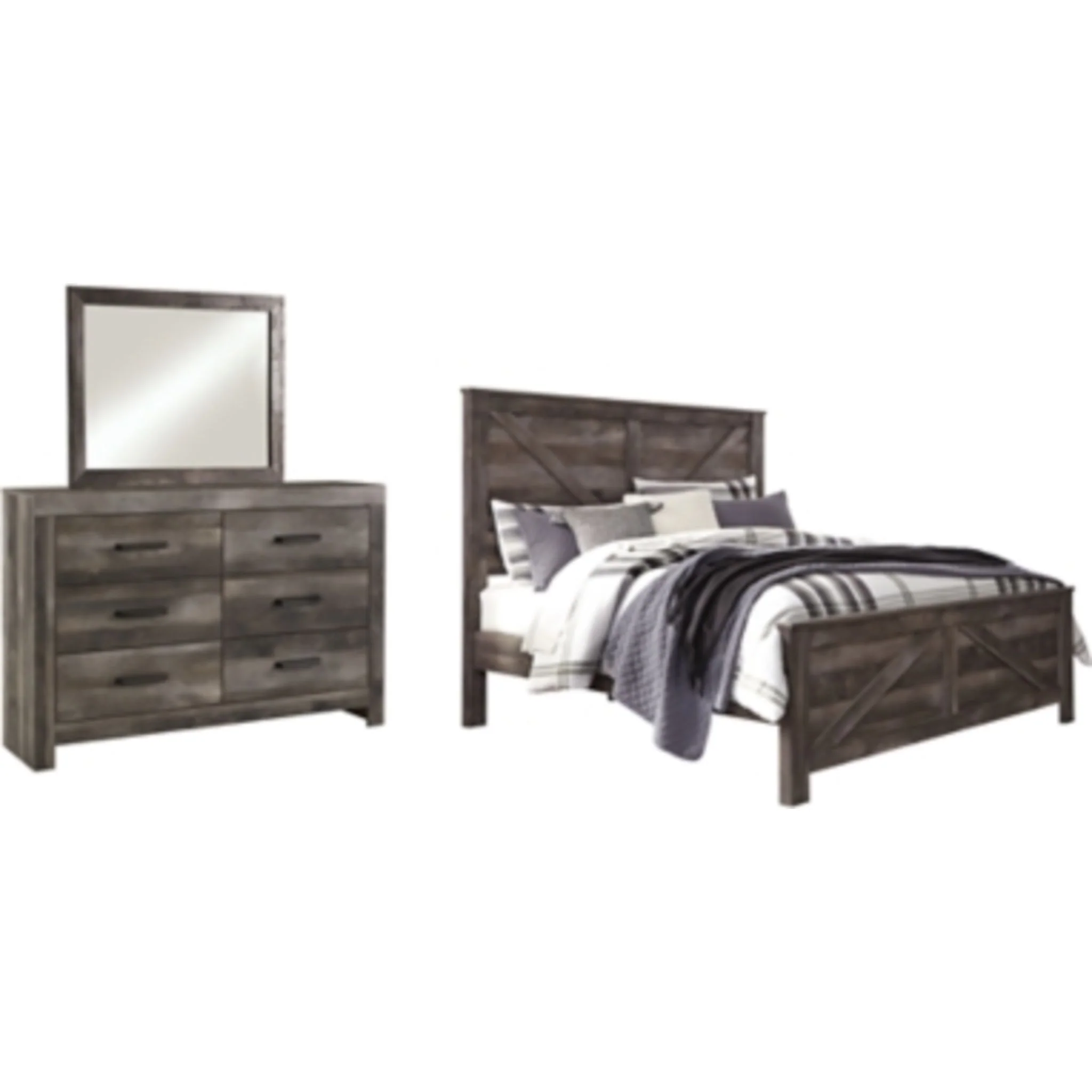 Wynnlow 5 Piece Crossbuck Panel Bedroom - Image 8