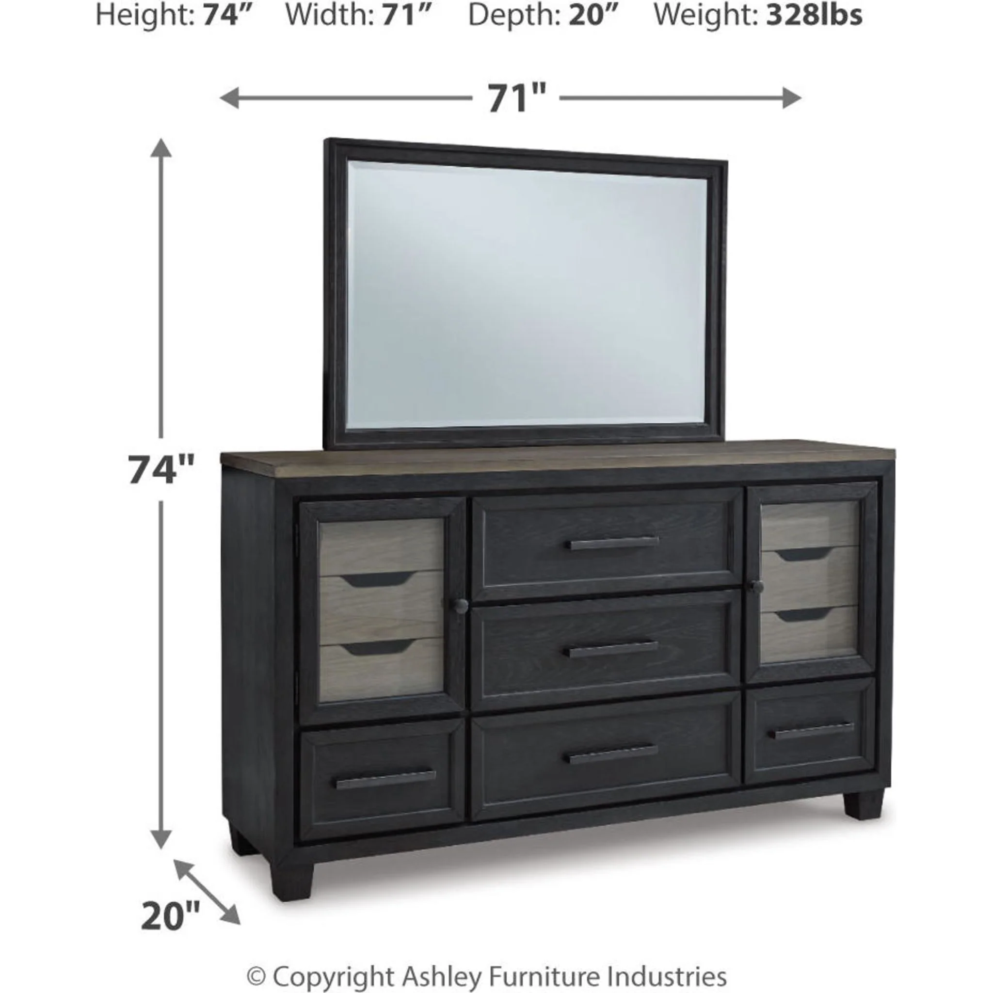 Foyland 5 Piece Queen Storage Bedroom - Image 2