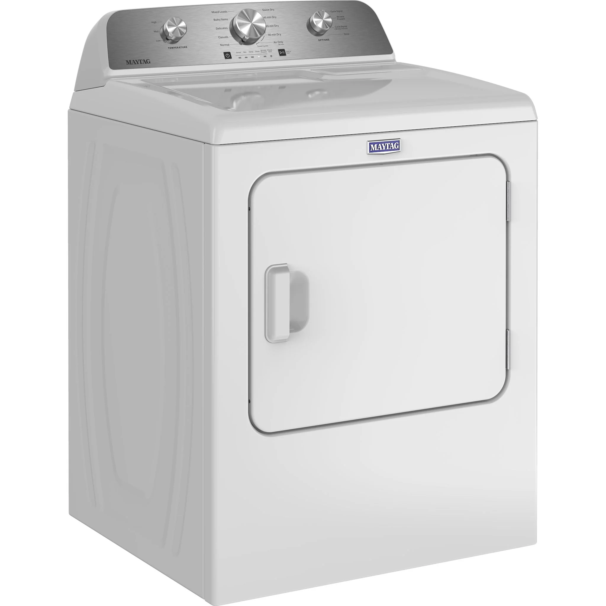 Maytag 7.0 Cu. Ft. Capacity Gas Dryer - White (MGD4205SW) - Image 2