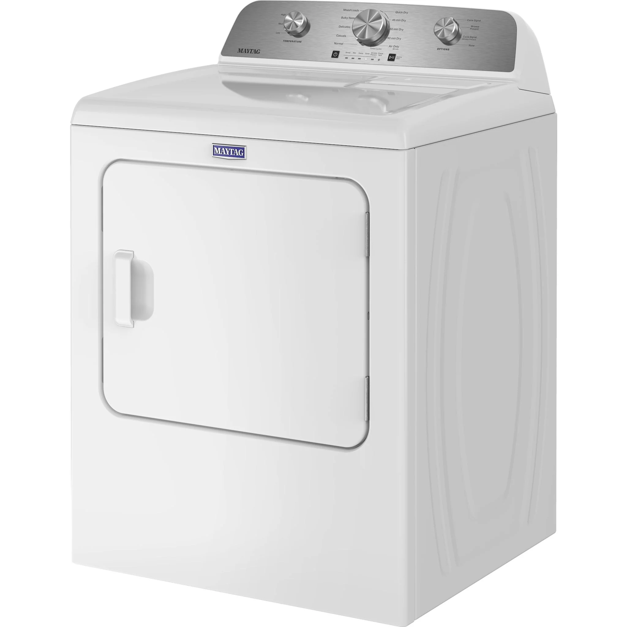 Maytag 7.0 Cu. Ft. Capacity Gas Dryer - White (MGD4205SW) - Image 3