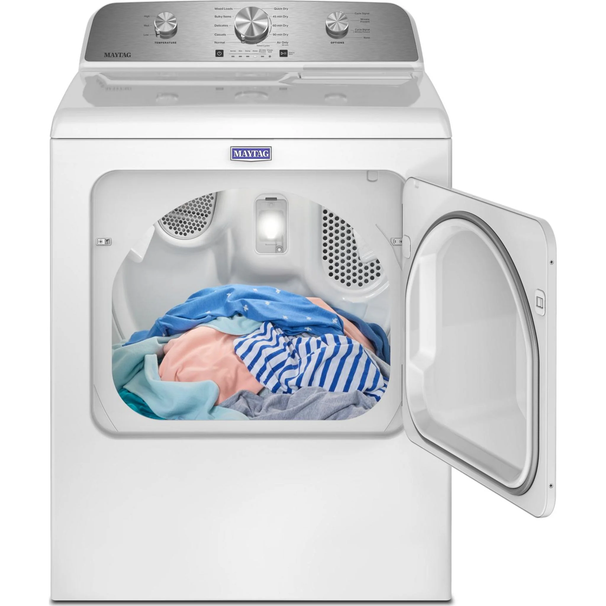 Maytag 7.0 Cu. Ft. Capacity Gas Dryer - White (MGD4205SW) - Image 8